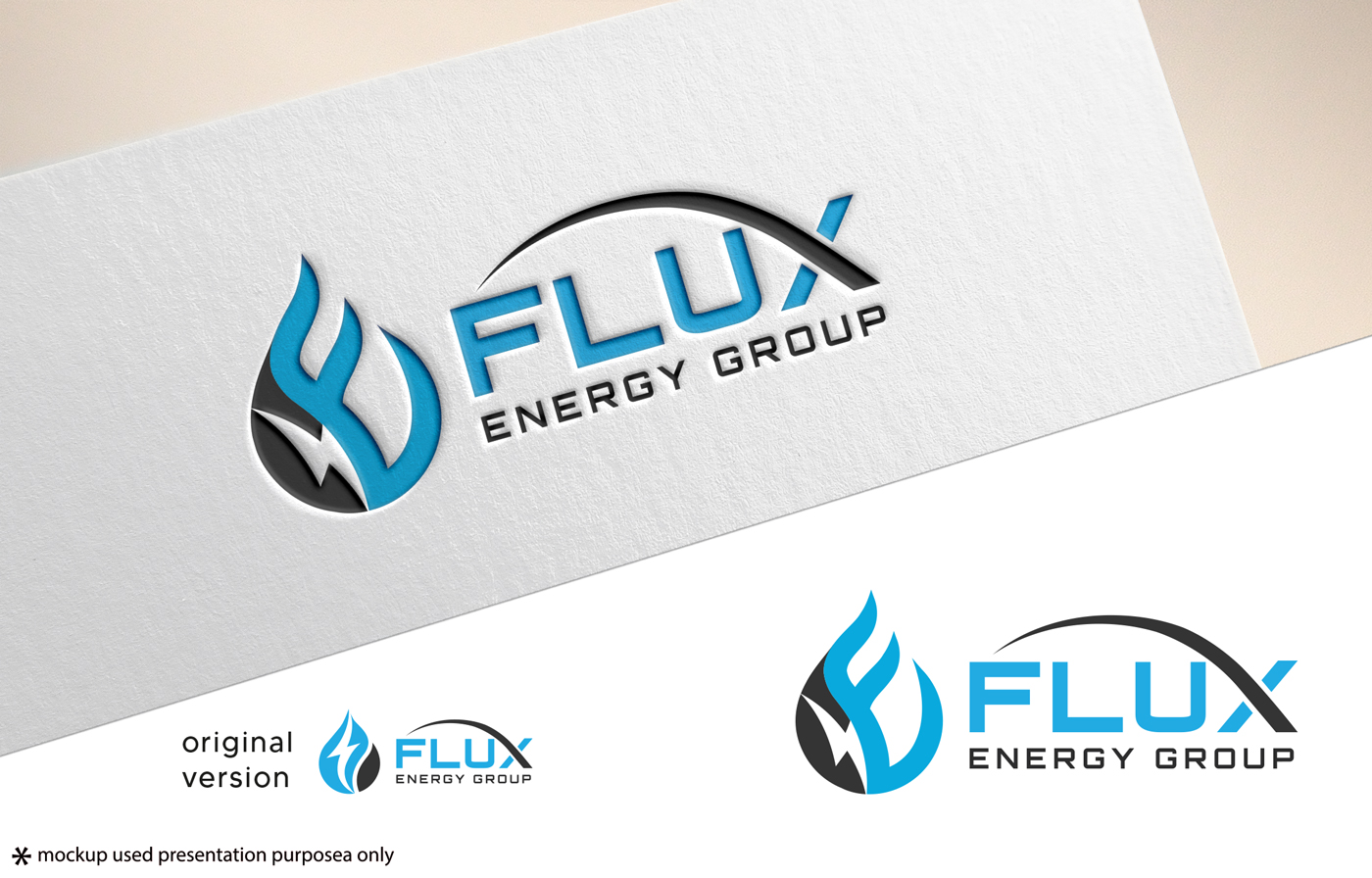 Logo Design by Rubia@ for Flux Energy Group, Inc. | Design #29969035