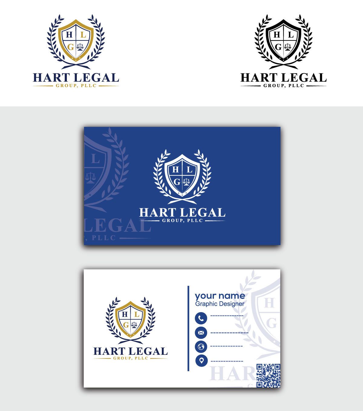 Logo Design by Ben Affleck for Hart Legal Group | Design #29957553