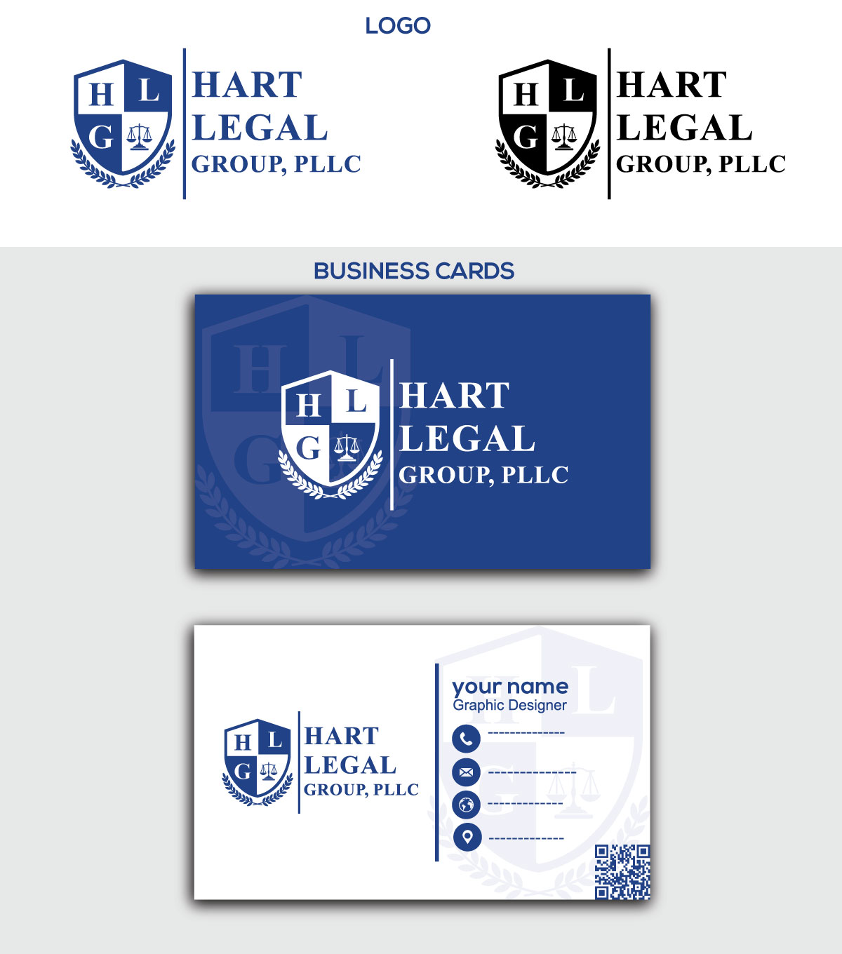 Logo Design by Ben Affleck for Hart Legal Group | Design #29957596