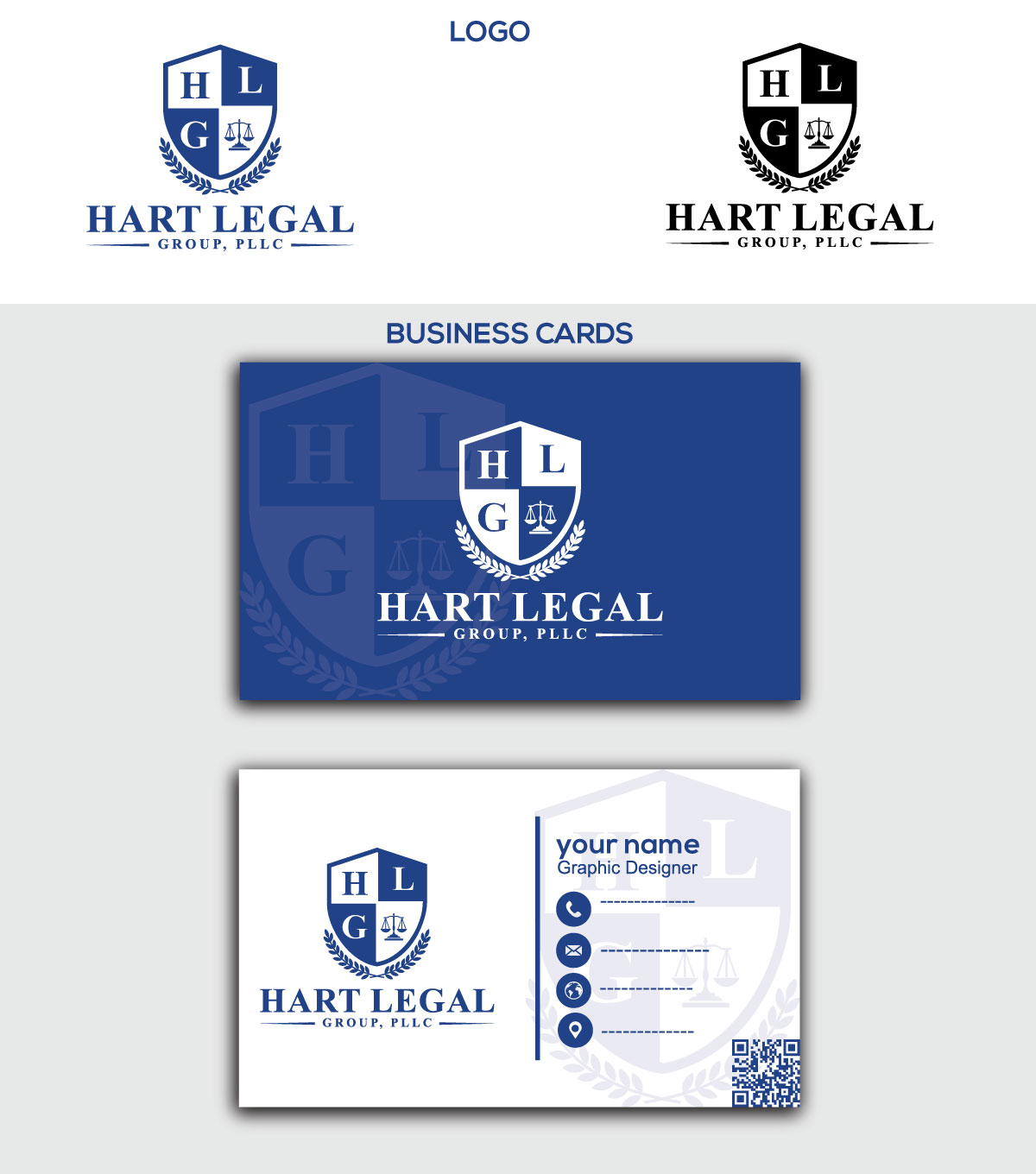 Logo Design by Ben Affleck for Hart Legal Group | Design #29957622