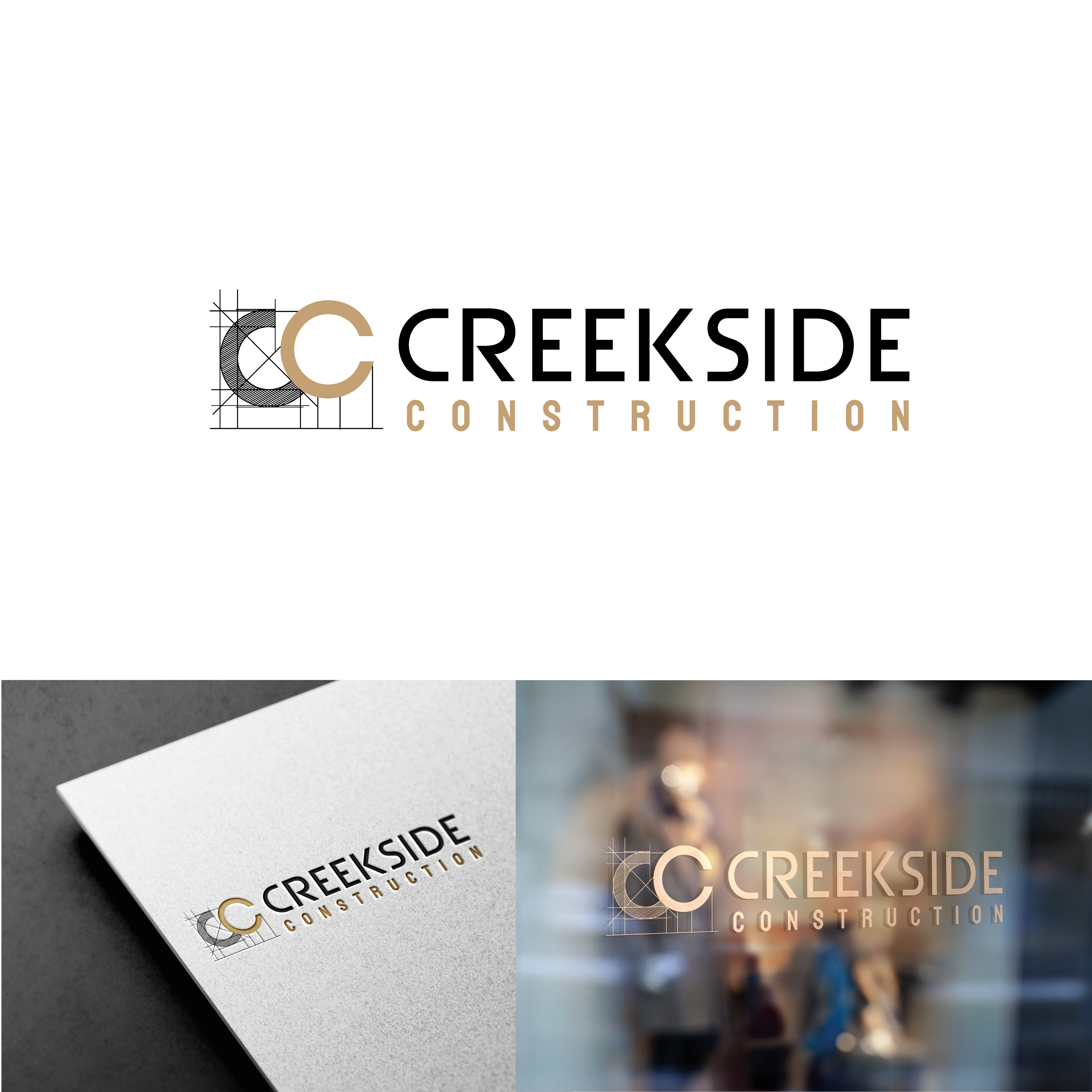 Logo-Design von AbhishekkM'24 für Creekside Construction | Design #29967920