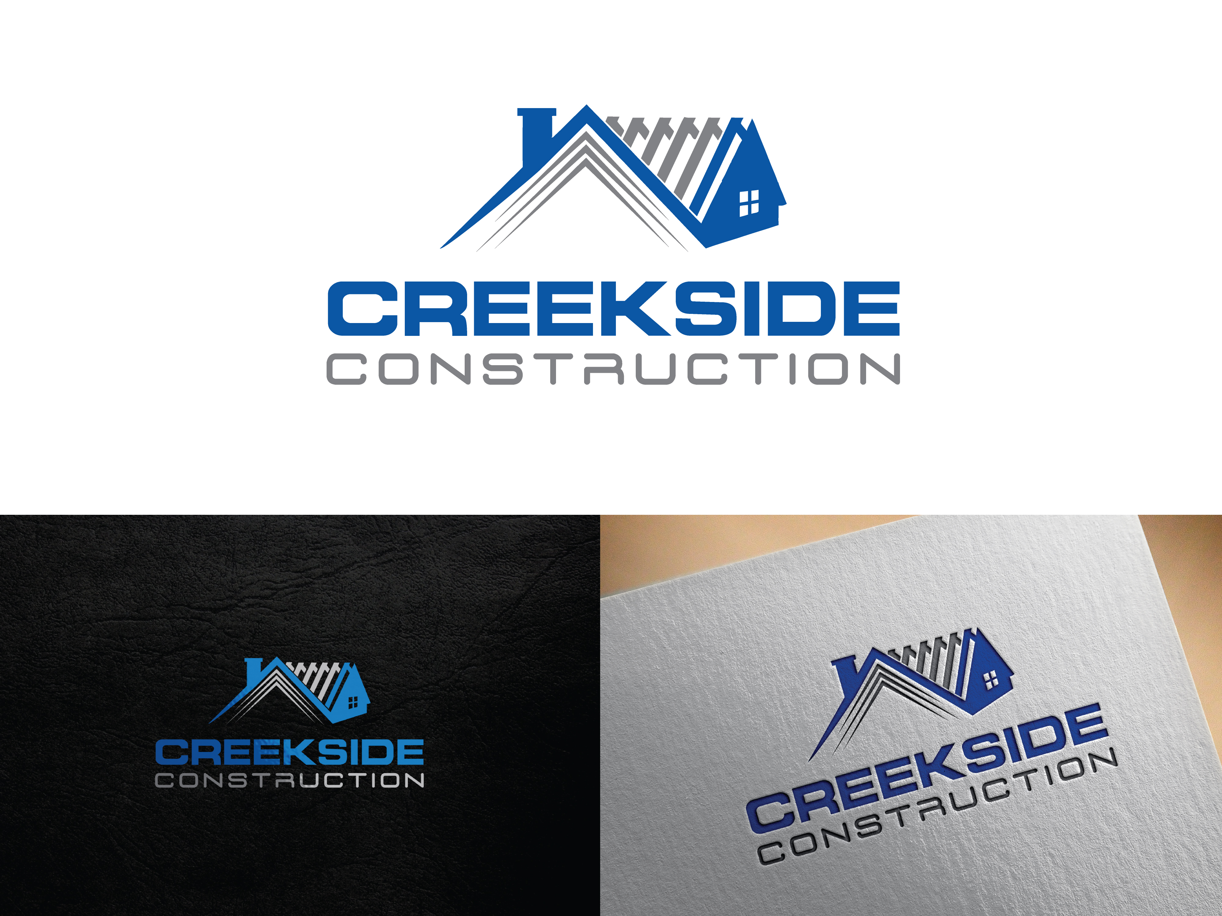 Logo Design by Hieroglyphics for Creekside Construction | Design #29967885