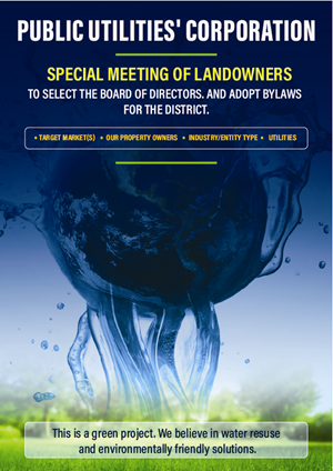 Flyer Design by Genex Designs for Rural Water and Sewer District NO. 9, McClain County, Oklahoma | Design: #29979364