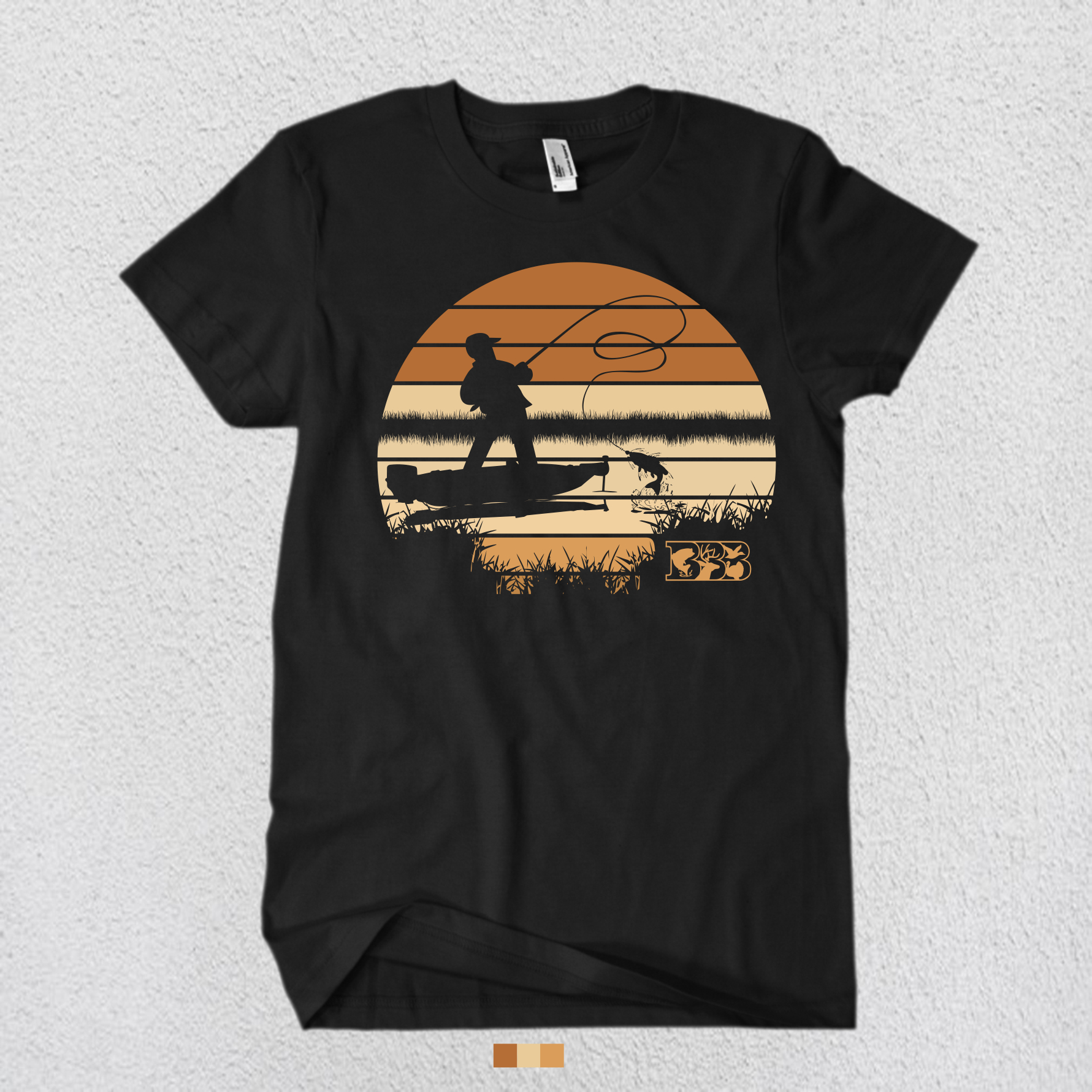 T-shirt Design by Rheanza for Bass, Bucks, And Birds | Design #29983969