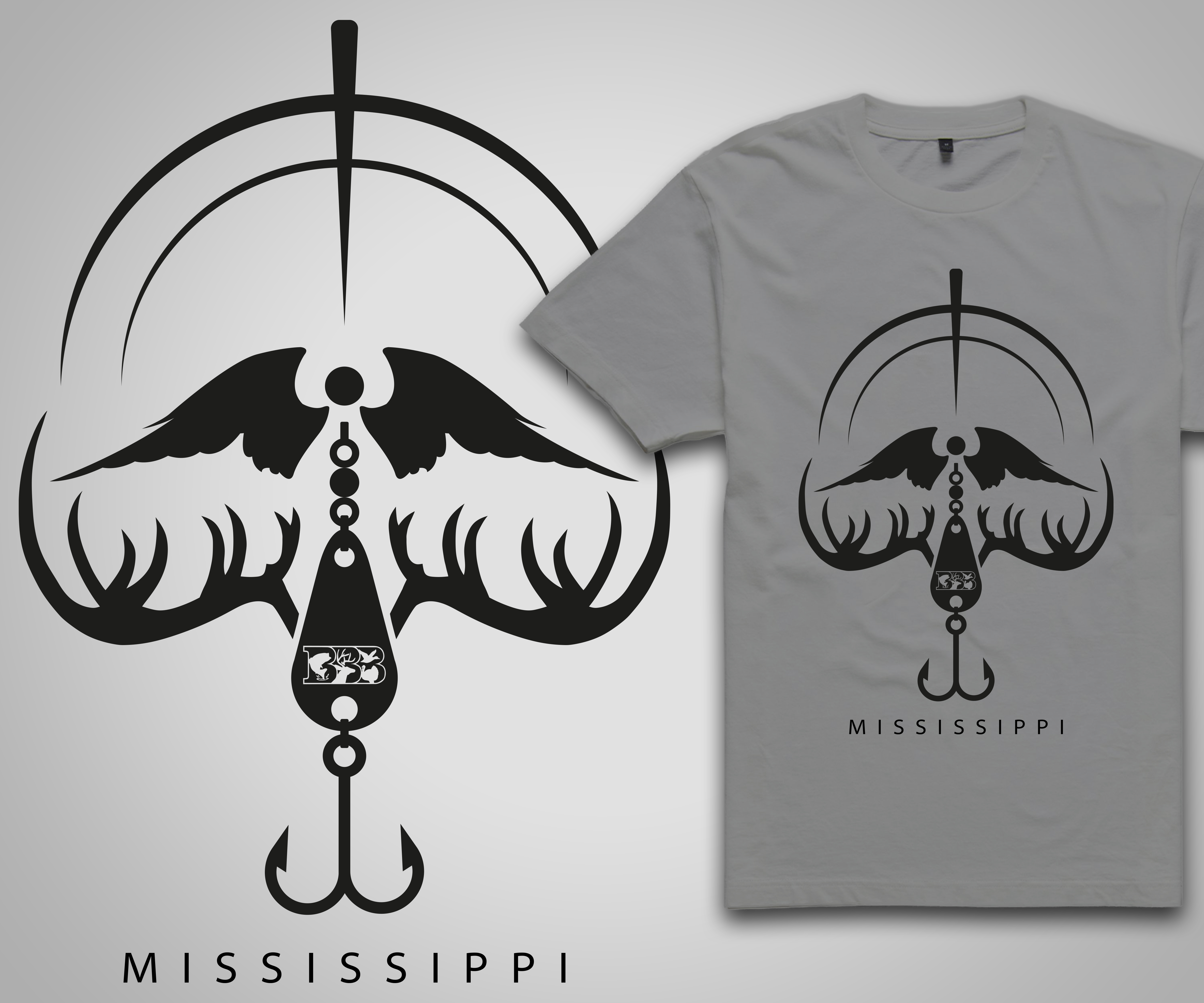 T-shirt Design by Wiratarart for Bass, Bucks, And Birds | Design #30004386
