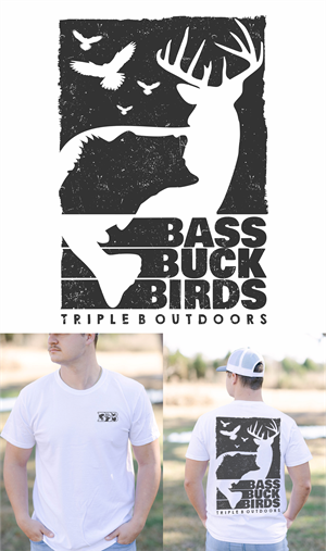 Diseño de Camiseta por DoppelGanger Studio para Bass, Bucks, And Birds | Diseño #29986610