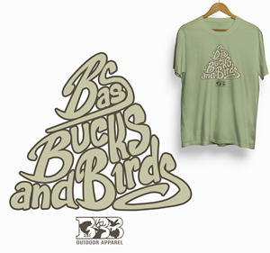T-shirt Design by iqbalyozanda for Bass, Bucks, And Birds | Design: #29967595