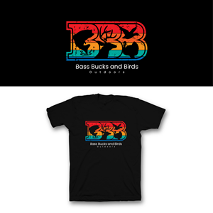 T-shirt Design by saka.aleksandar for Bass, Bucks, And Birds | Design: #30022328