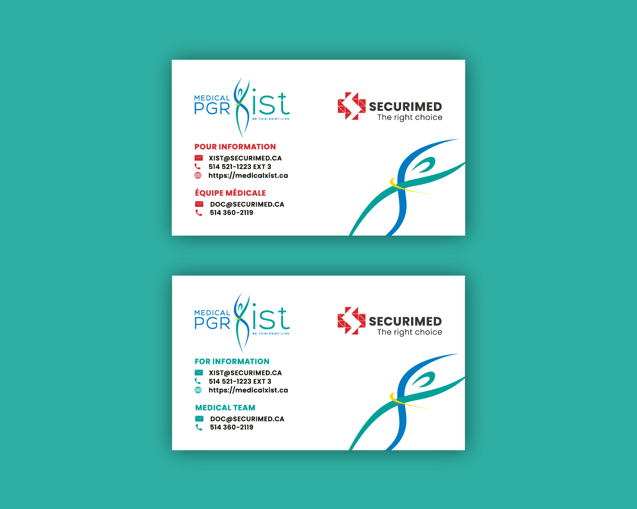 Business Card Design by H.CUBE DESIGNS for SECURIMED | Design #29980539