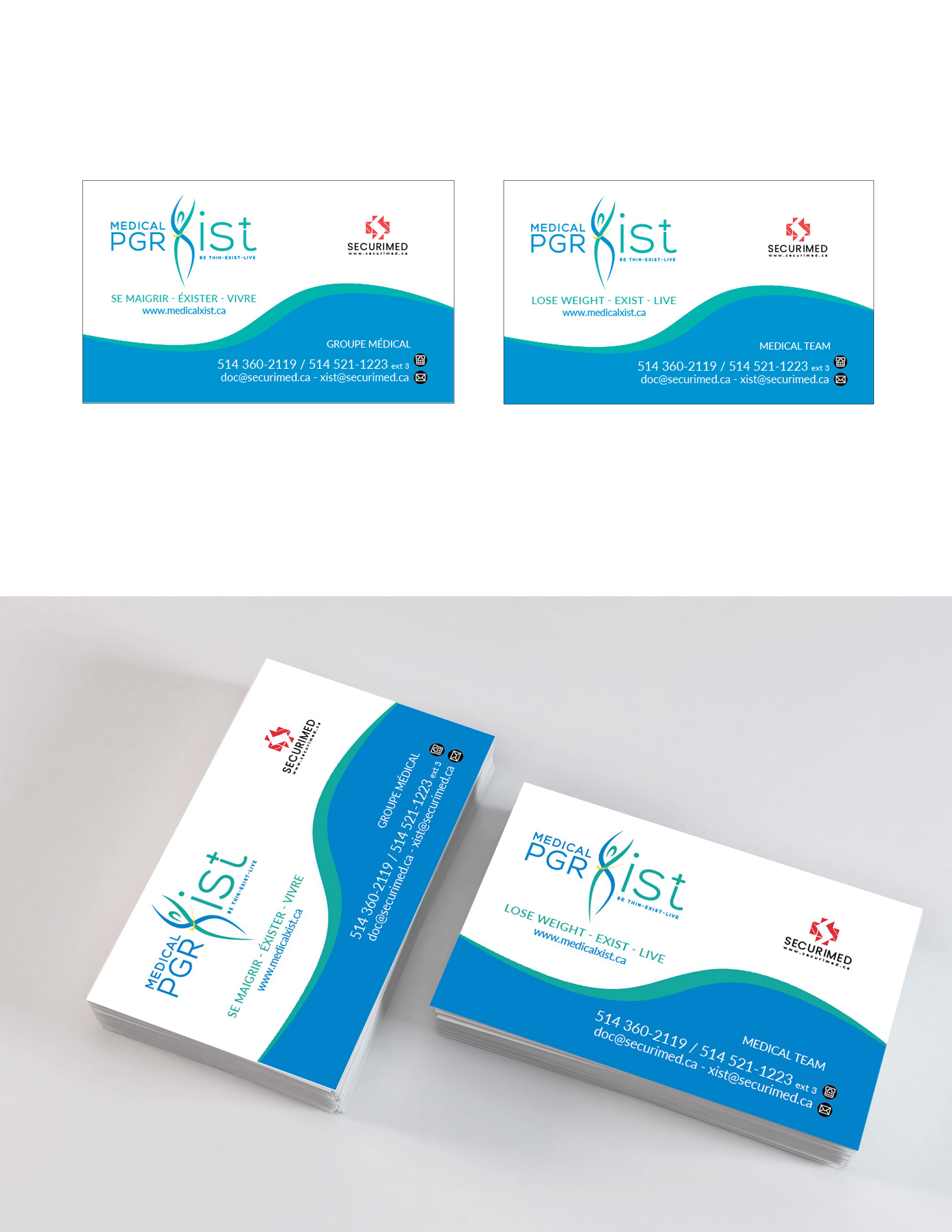 Business Card Design by Mireille10 for SECURIMED | Design #30002286