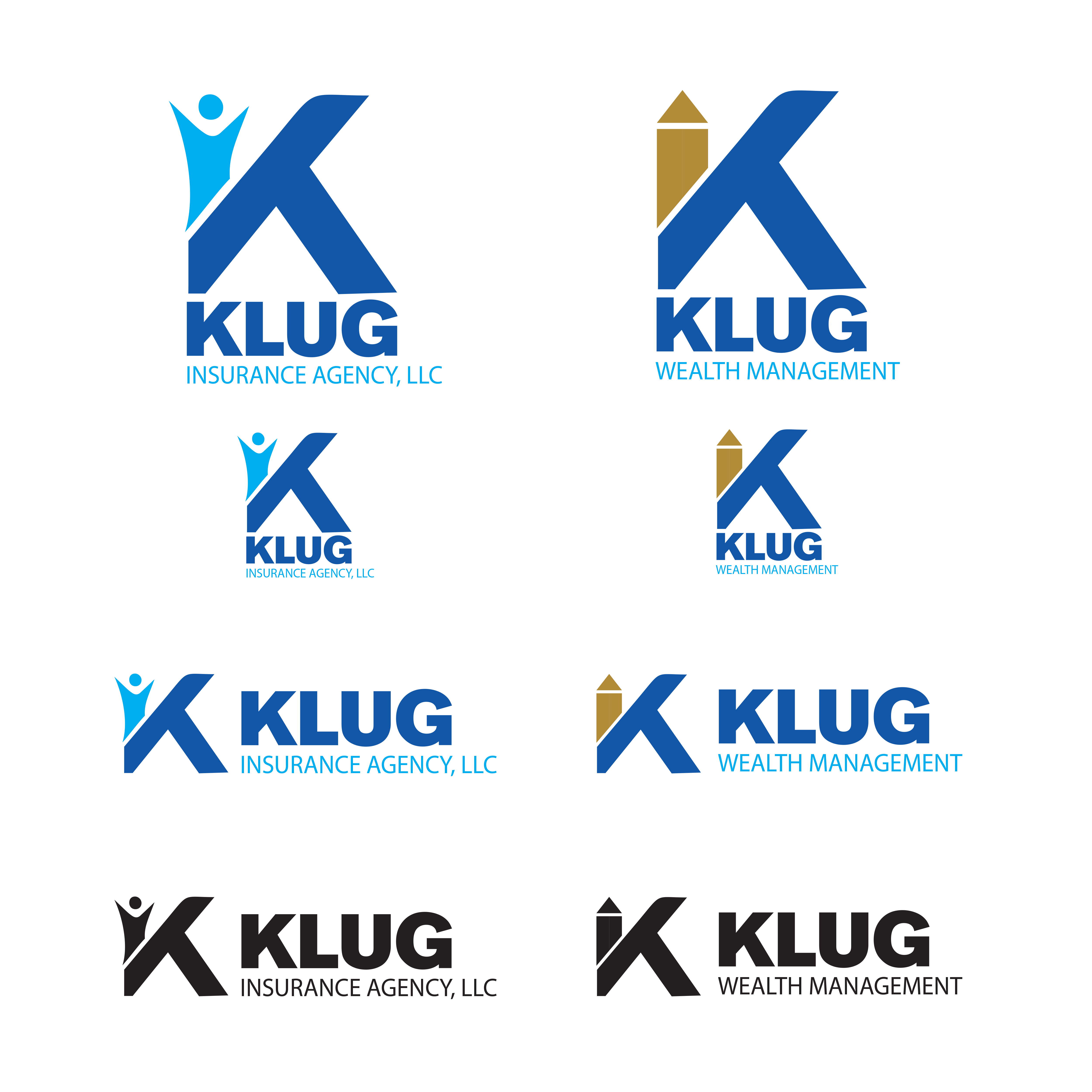 Logo Design by Soula Vetter for Klug insurance Agency, LLC | Design #29968239