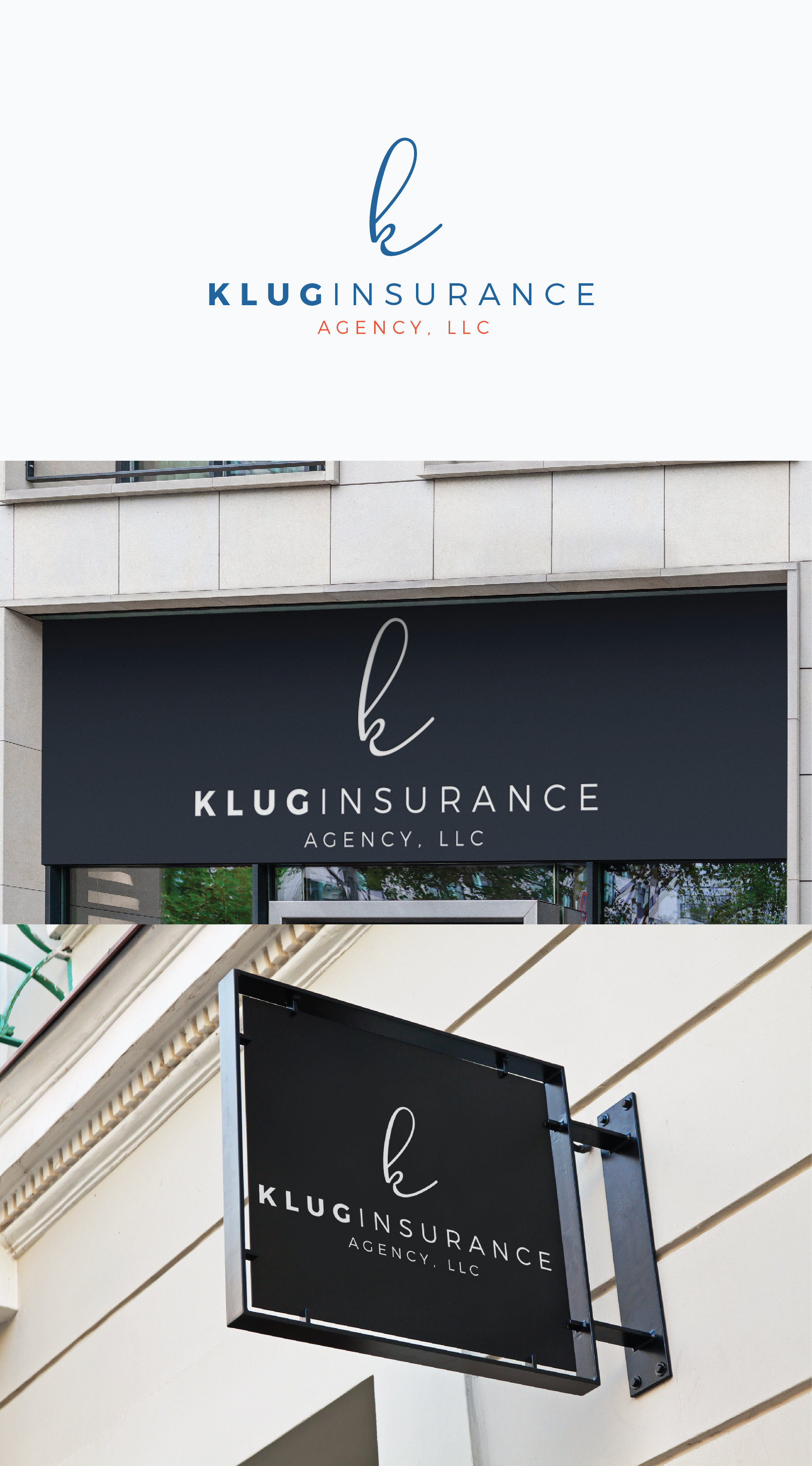 Diseño de Logo por IMilenovic para Klug insurance Agency, LLC | Diseño #30008804
