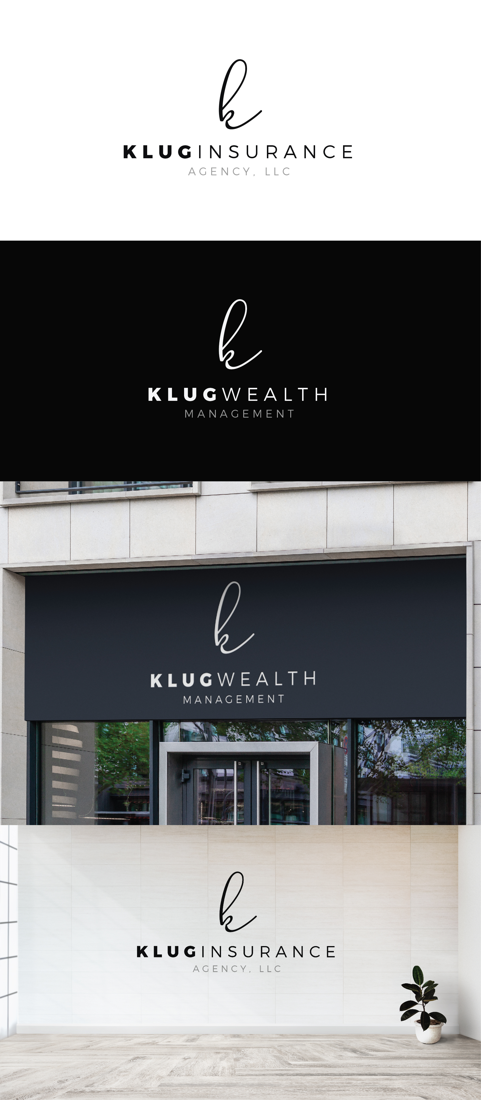 Diseño de Logo por IMilenovic para Klug insurance Agency, LLC | Diseño #30027909