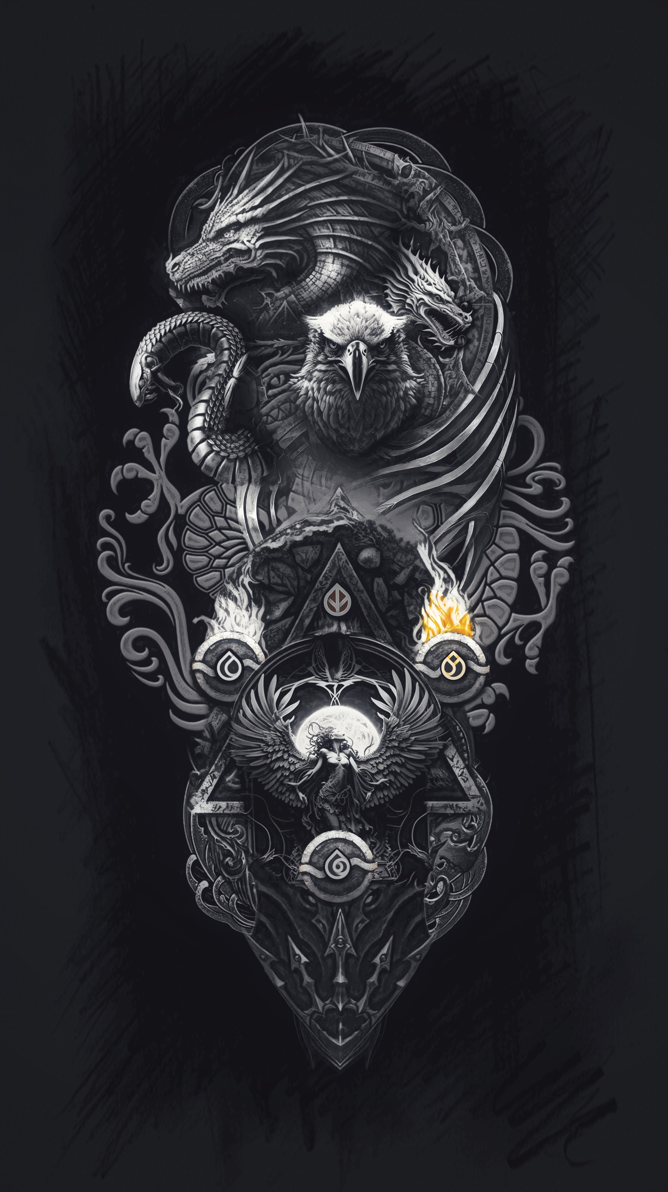 Tattoo Design by eCCe for this project | Design #30002932