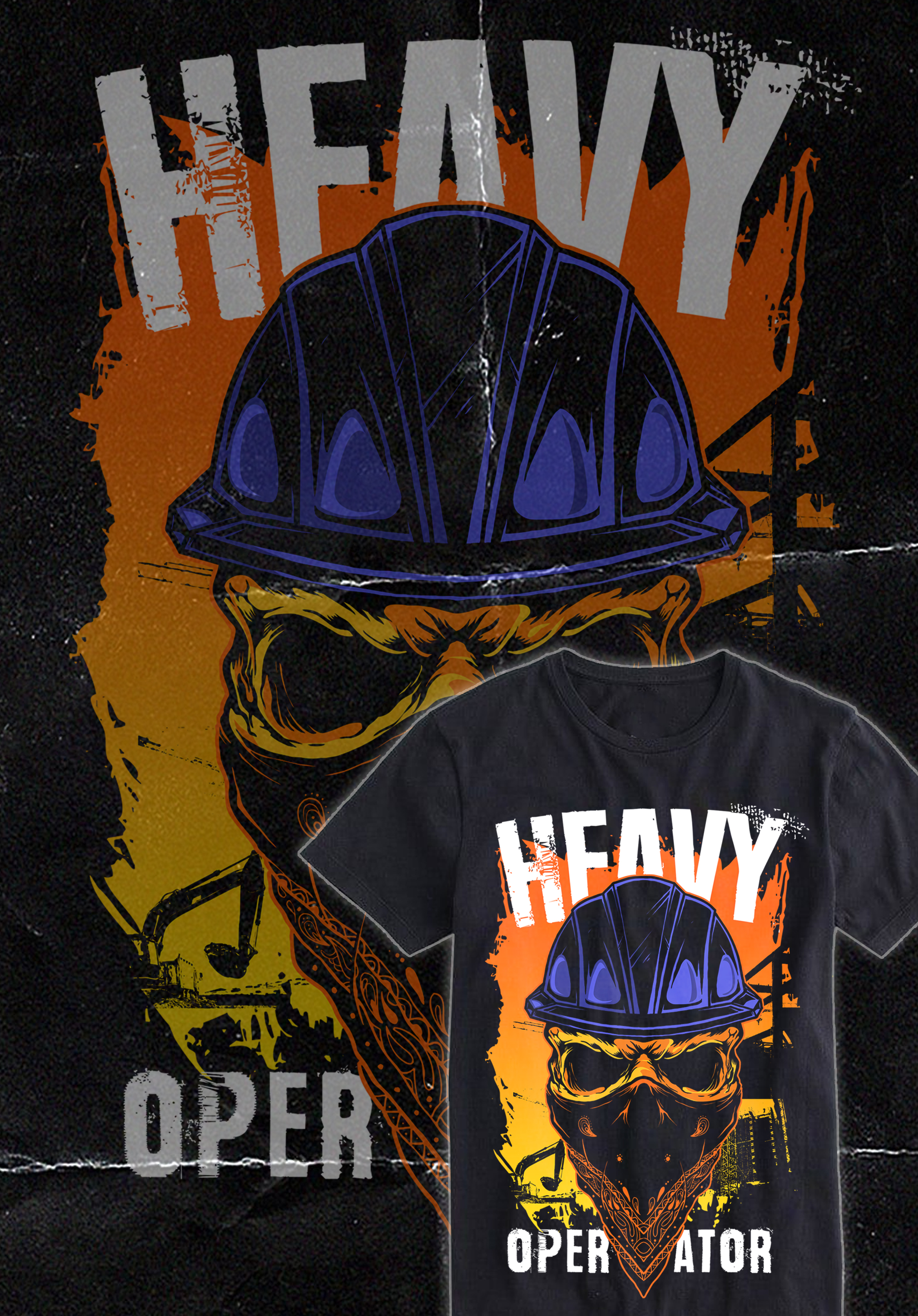 T-shirt Design by guruntool for Heavy Operator | Design #30011534