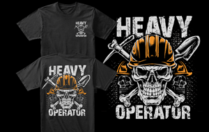 T-shirt Design by APHOTIC APPAREL for Heavy Operator | Design: #29984727