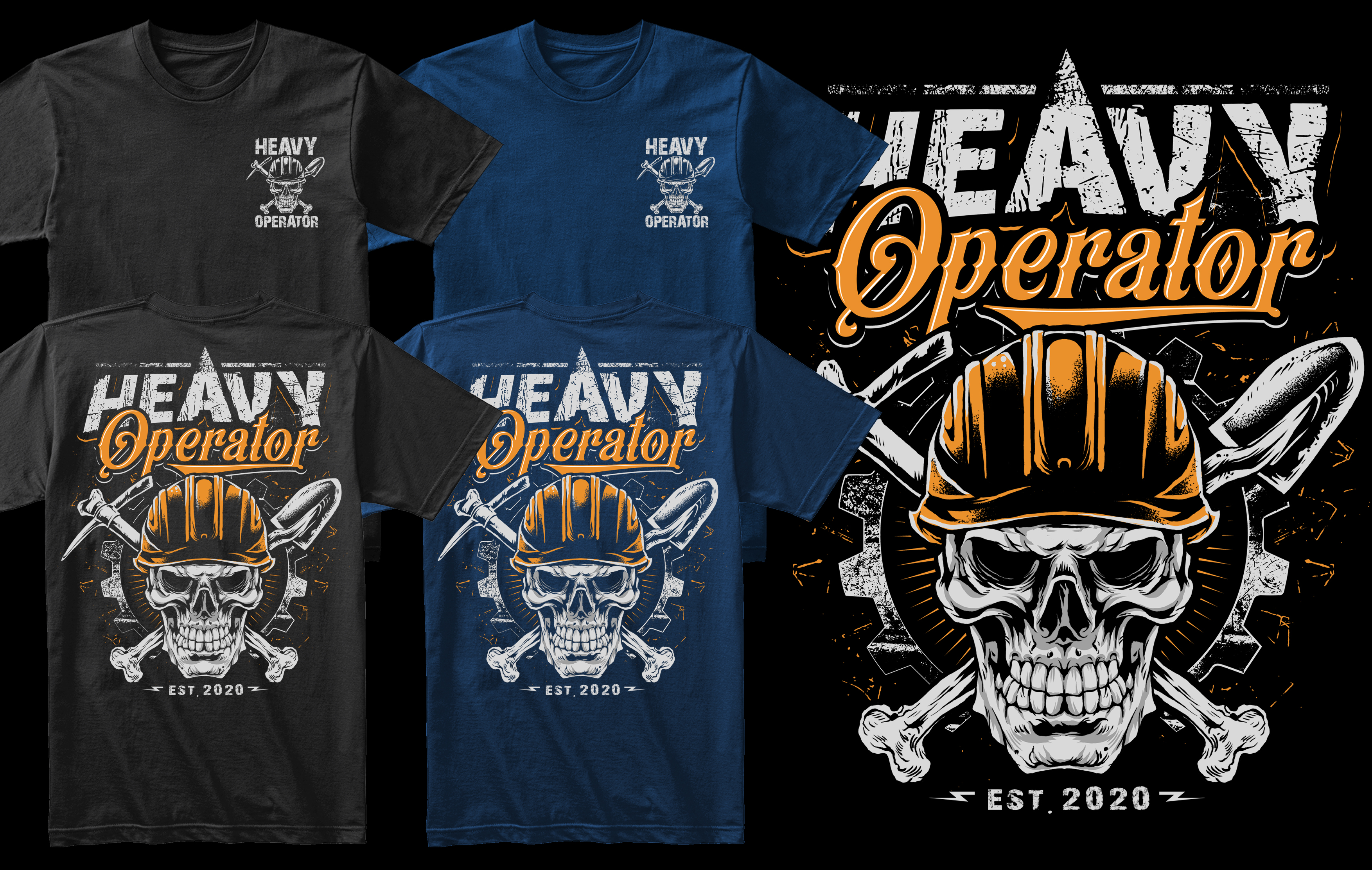 T-shirt Design by APHOTIC APPAREL for Heavy Operator | Design #29986001