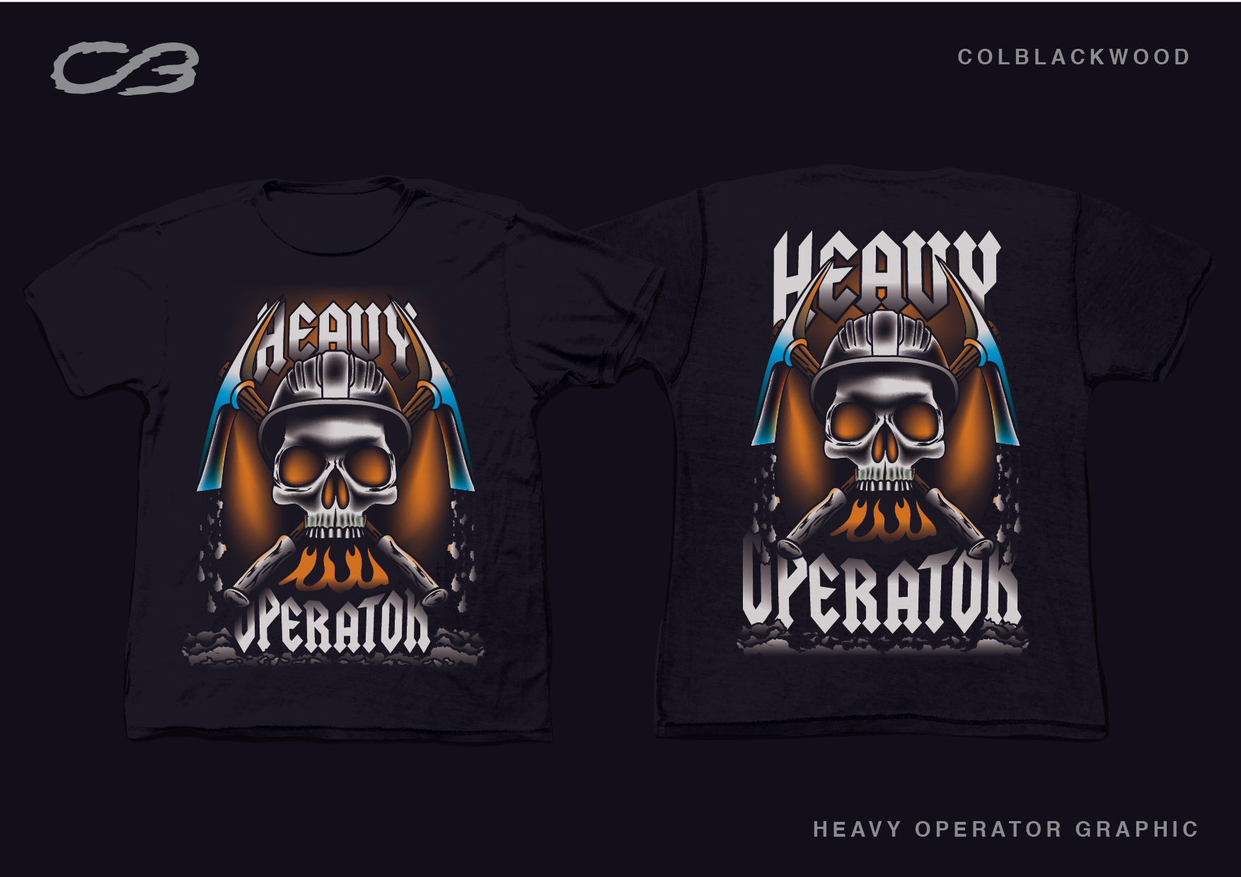 T-shirt Design by Col 3 for Heavy Operator | Design #29974522