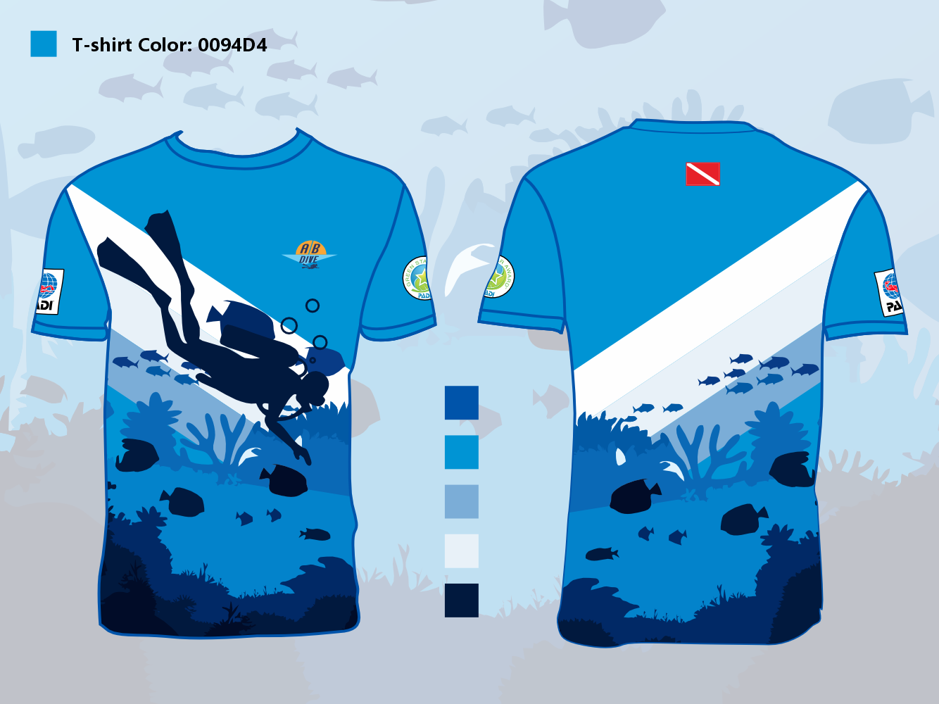 T-shirt Design by Asalanisme for AB Dive | Design #29984819