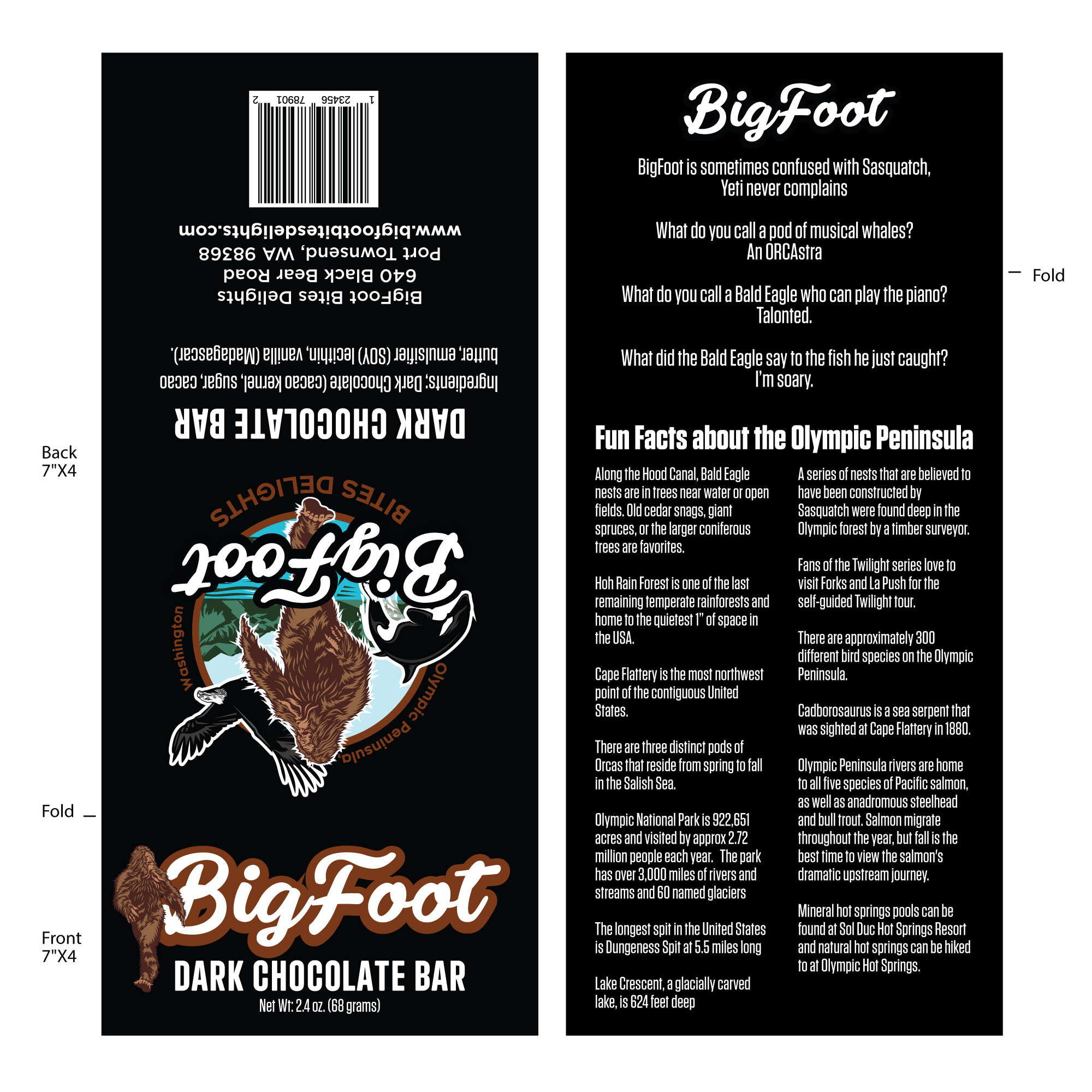 Diseño de Empaque por Sergio Coelho para BigFoot Bites Delights | Diseño #29974978