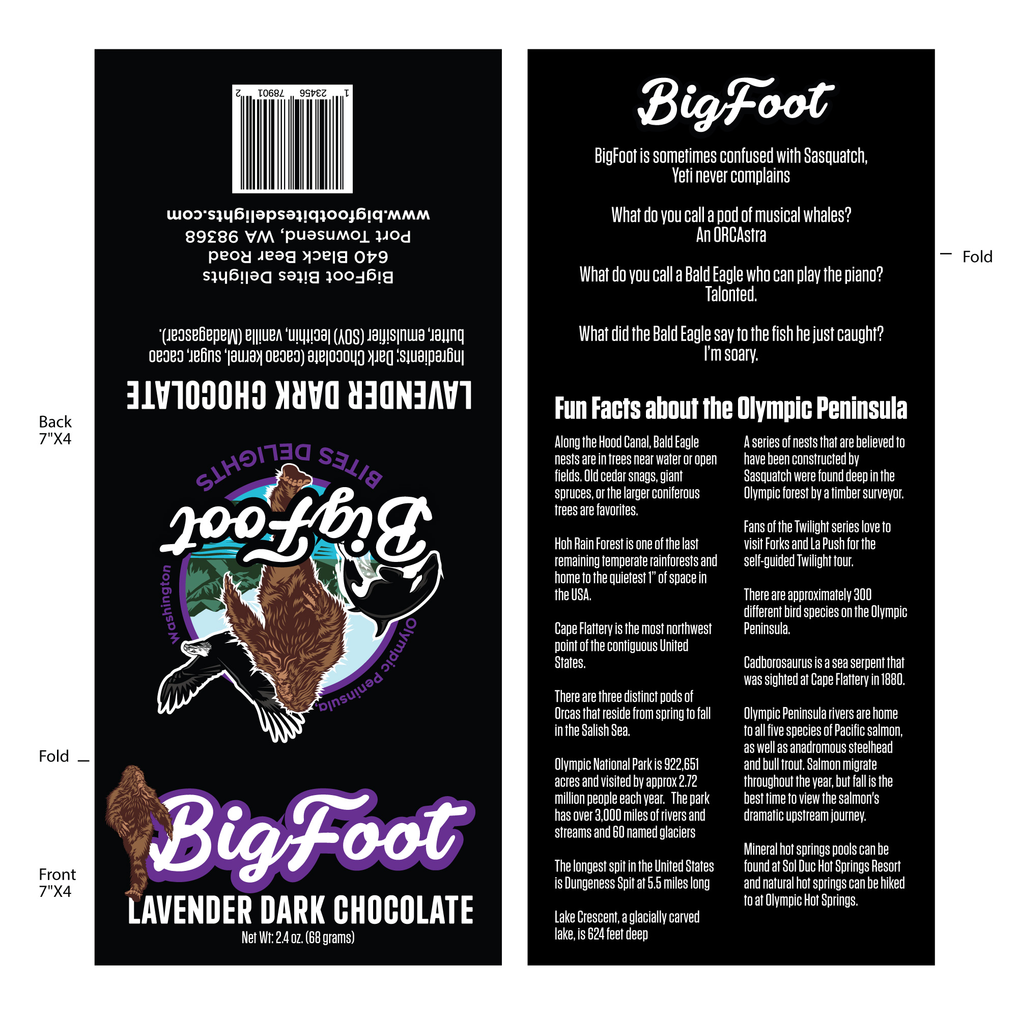 Diseño de Empaque por Sergio Coelho para BigFoot Bites Delights | Diseño #29975027