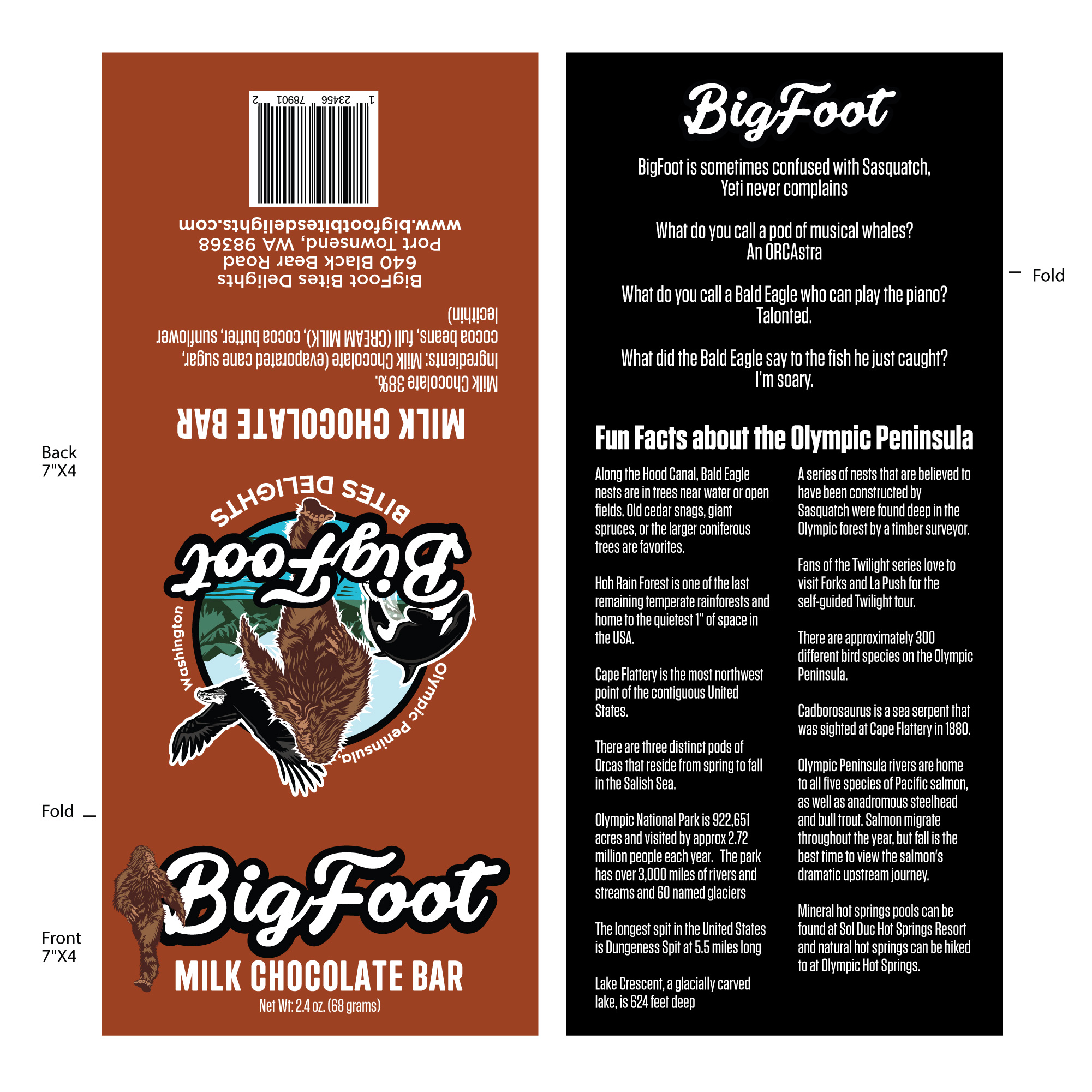 Diseño de Empaque por Sergio Coelho para BigFoot Bites Delights | Diseño #29980575