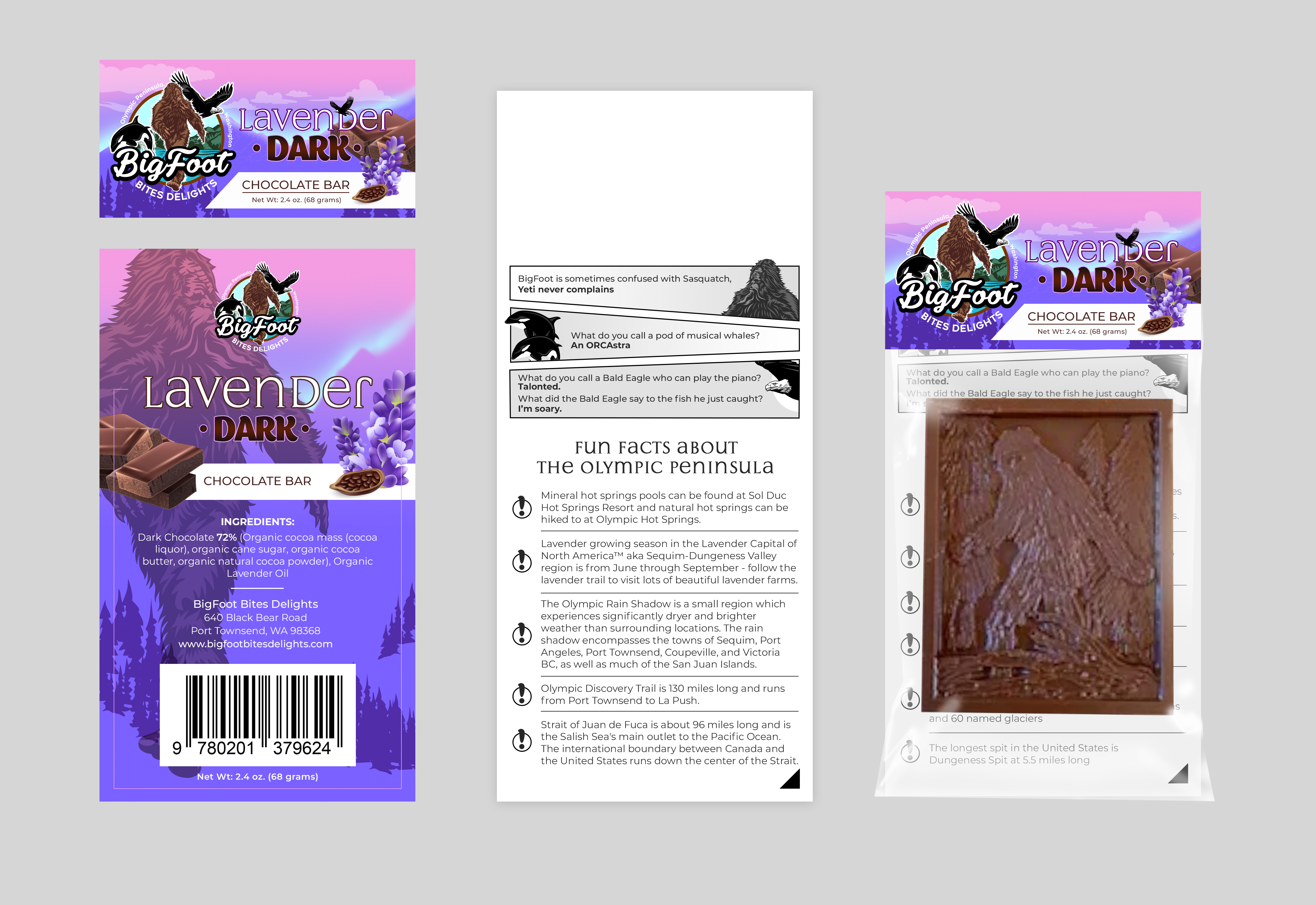 Diseño de Empaque por Victor_pro para BigFoot Bites Delights | Diseño #30038629