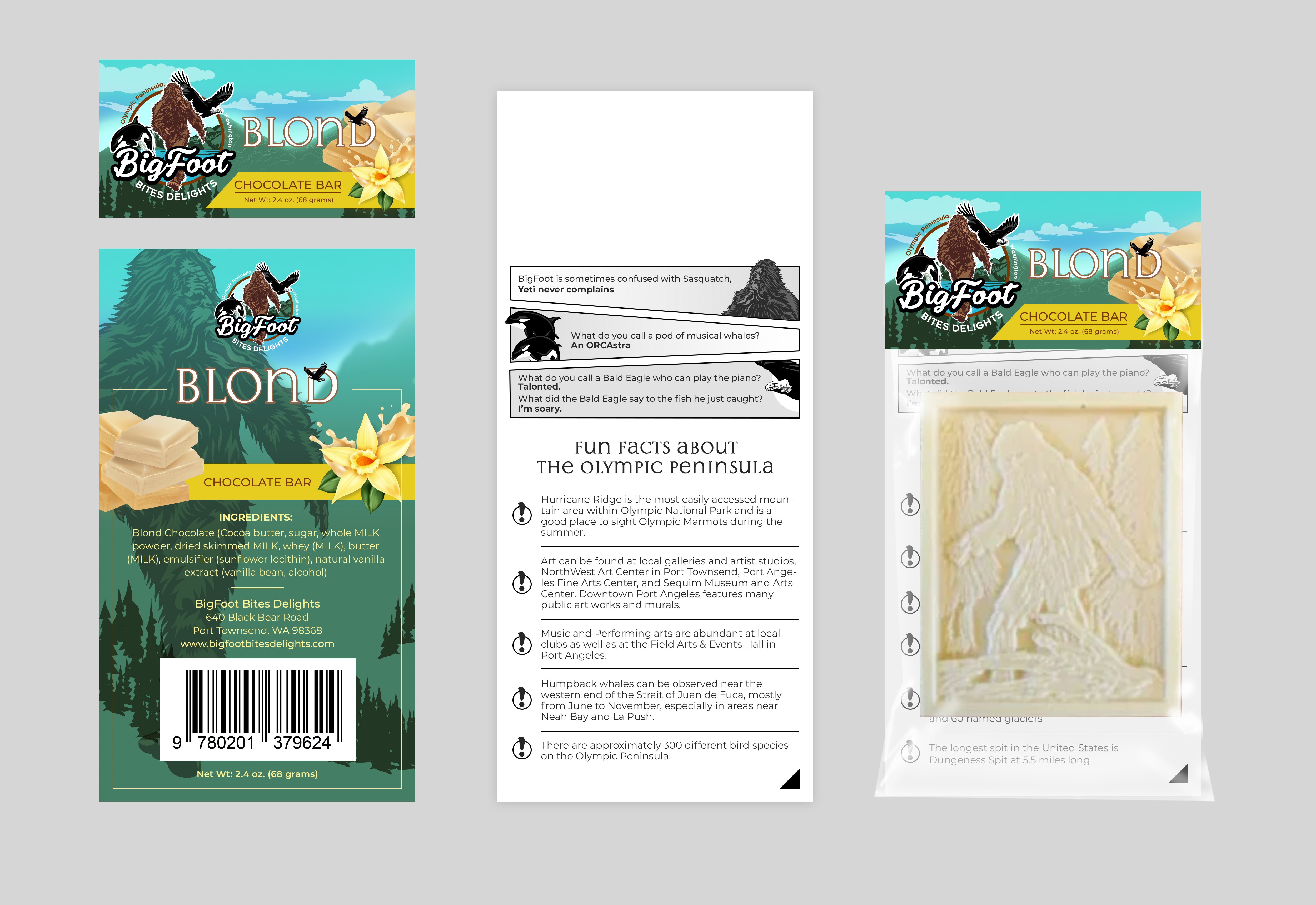 Diseño de Empaque por Victor_pro para BigFoot Bites Delights | Diseño #30038632