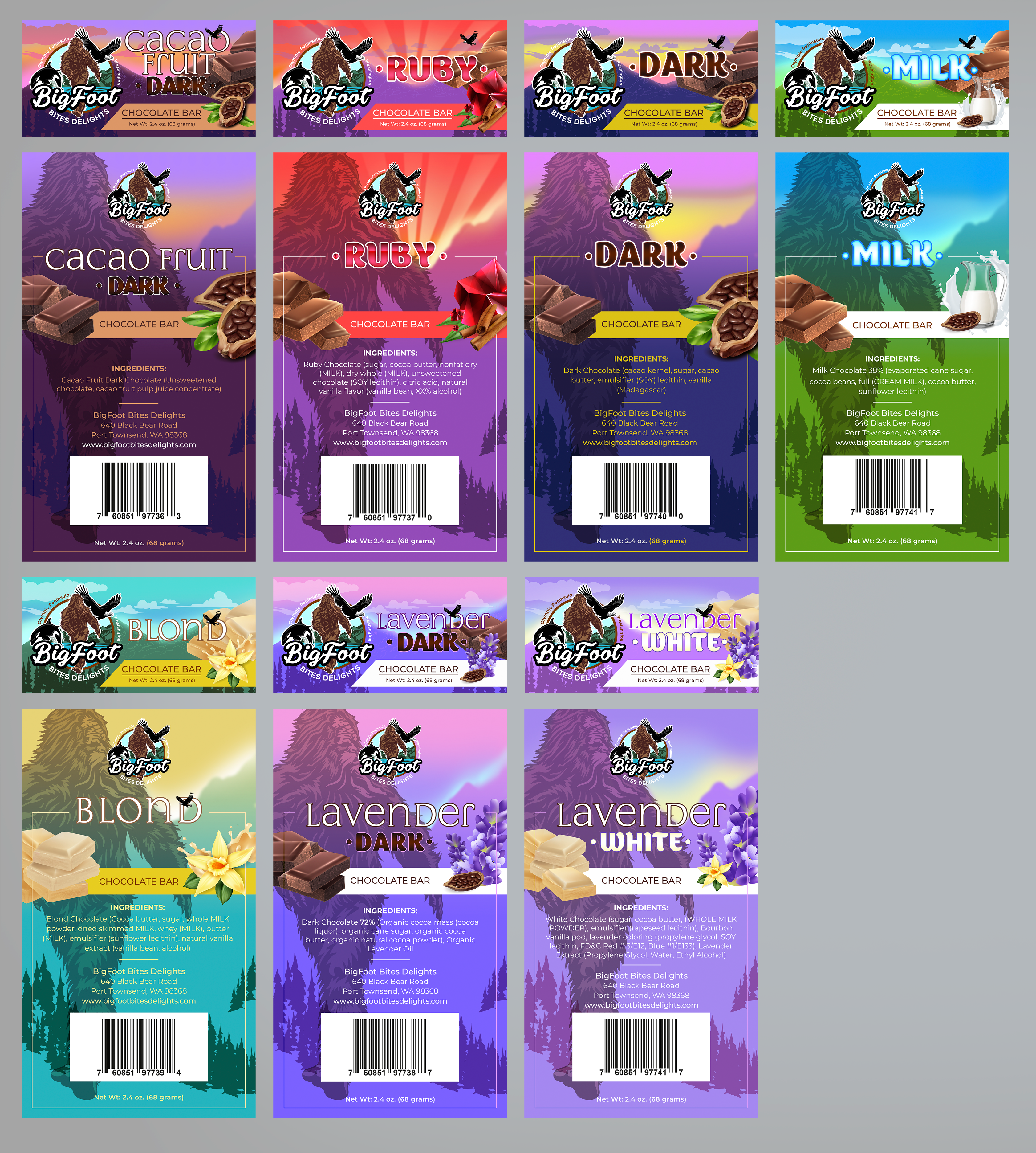 Diseño de Empaque por Victor_pro para BigFoot Bites Delights | Diseño #30087694
