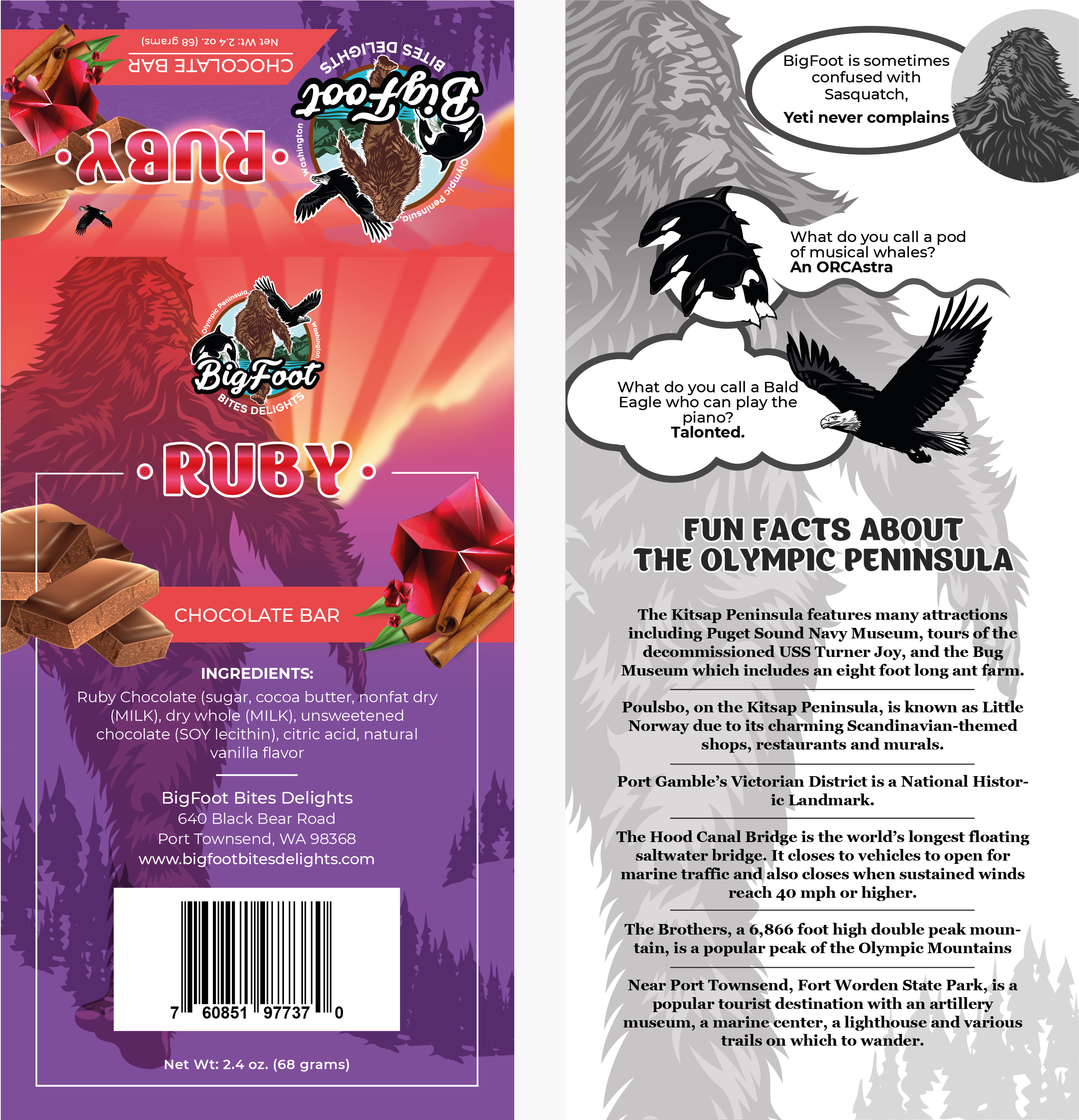 Diseño de Empaque por Victor_pro para BigFoot Bites Delights | Diseño #30178954