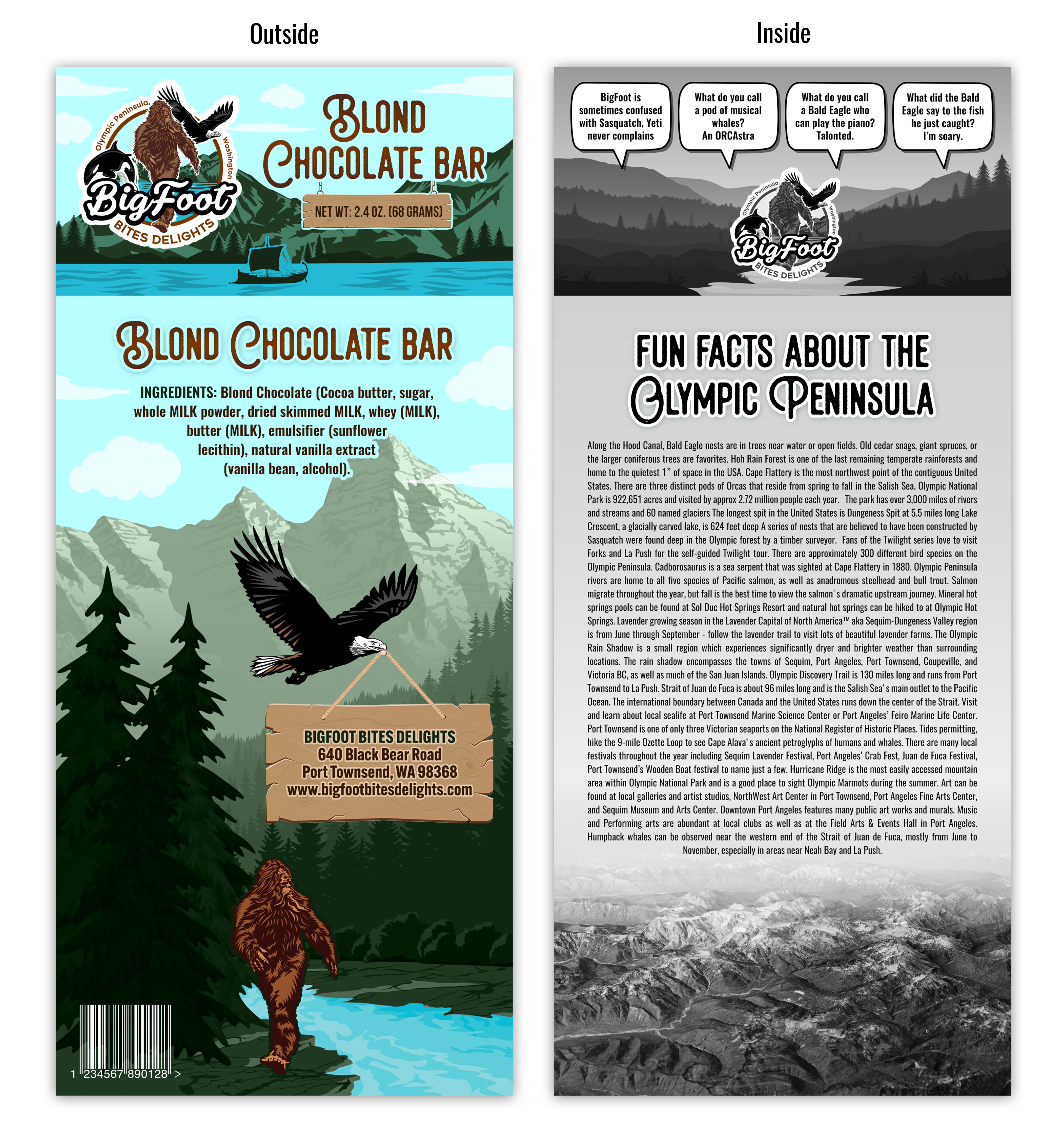 Diseño de Empaque por SAI DESIGNS para BigFoot Bites Delights | Diseño #30012588
