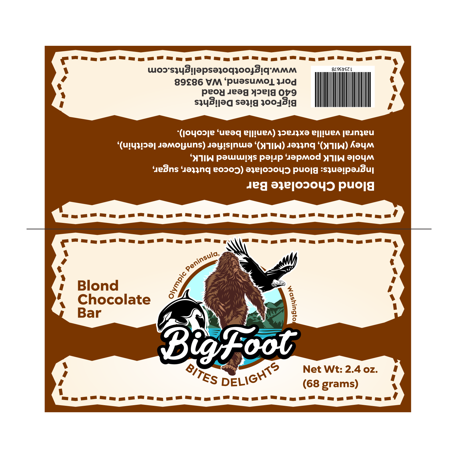 Diseño de Empaque por ThiagoB para BigFoot Bites Delights | Diseño #29978445