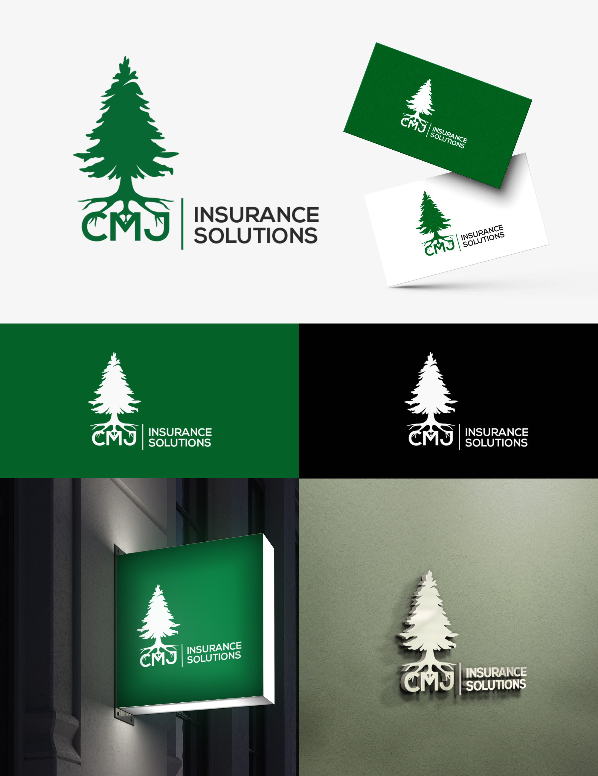 Logo Design by Design Athics for CMJ Insurance Solutions | Design #29991102