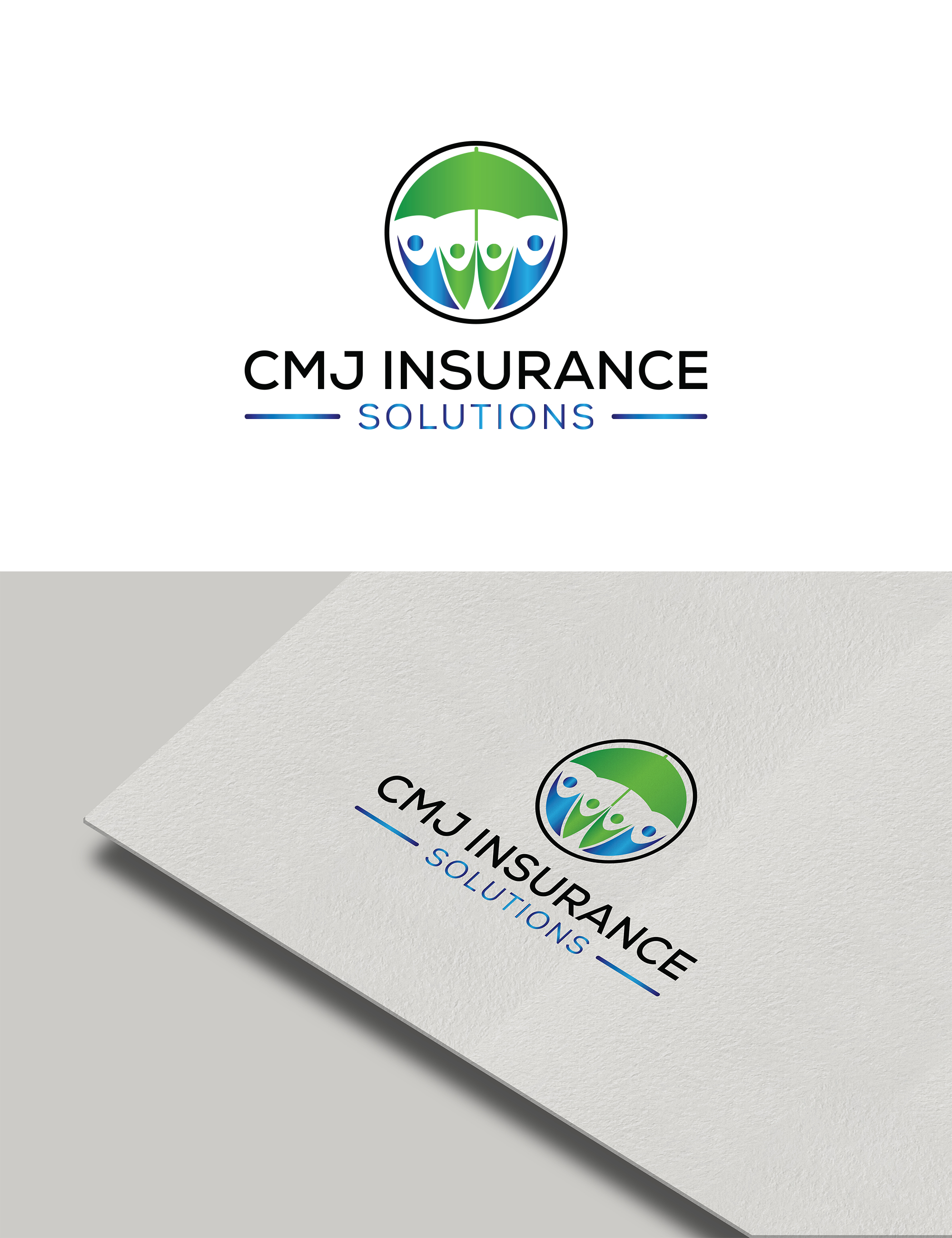Logo Design by Visionary Creations for CMJ Insurance Solutions | Design #29978541
