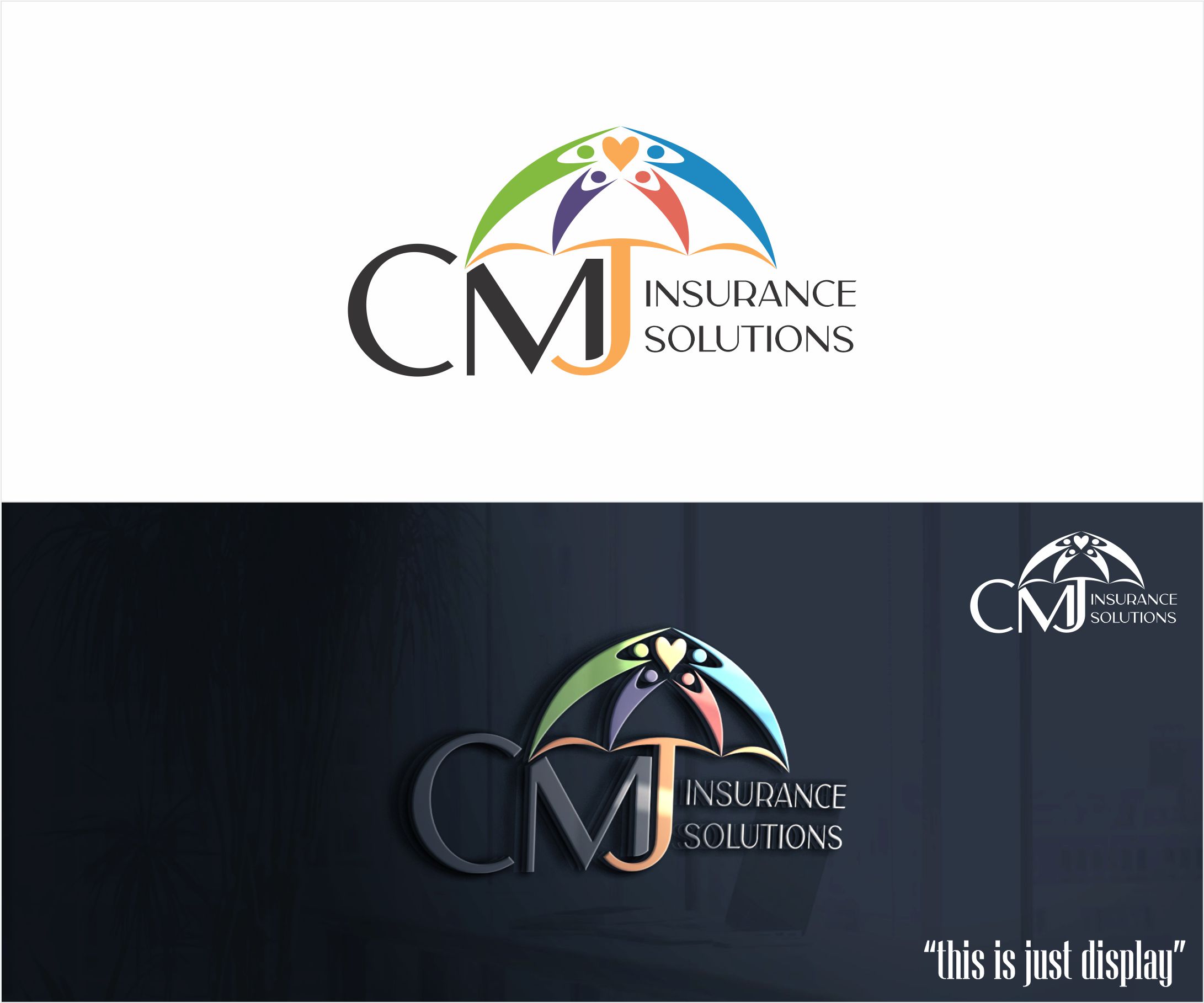 Diseño de Logo por alkaline para CMJ Insurance Solutions | Diseño #29978906