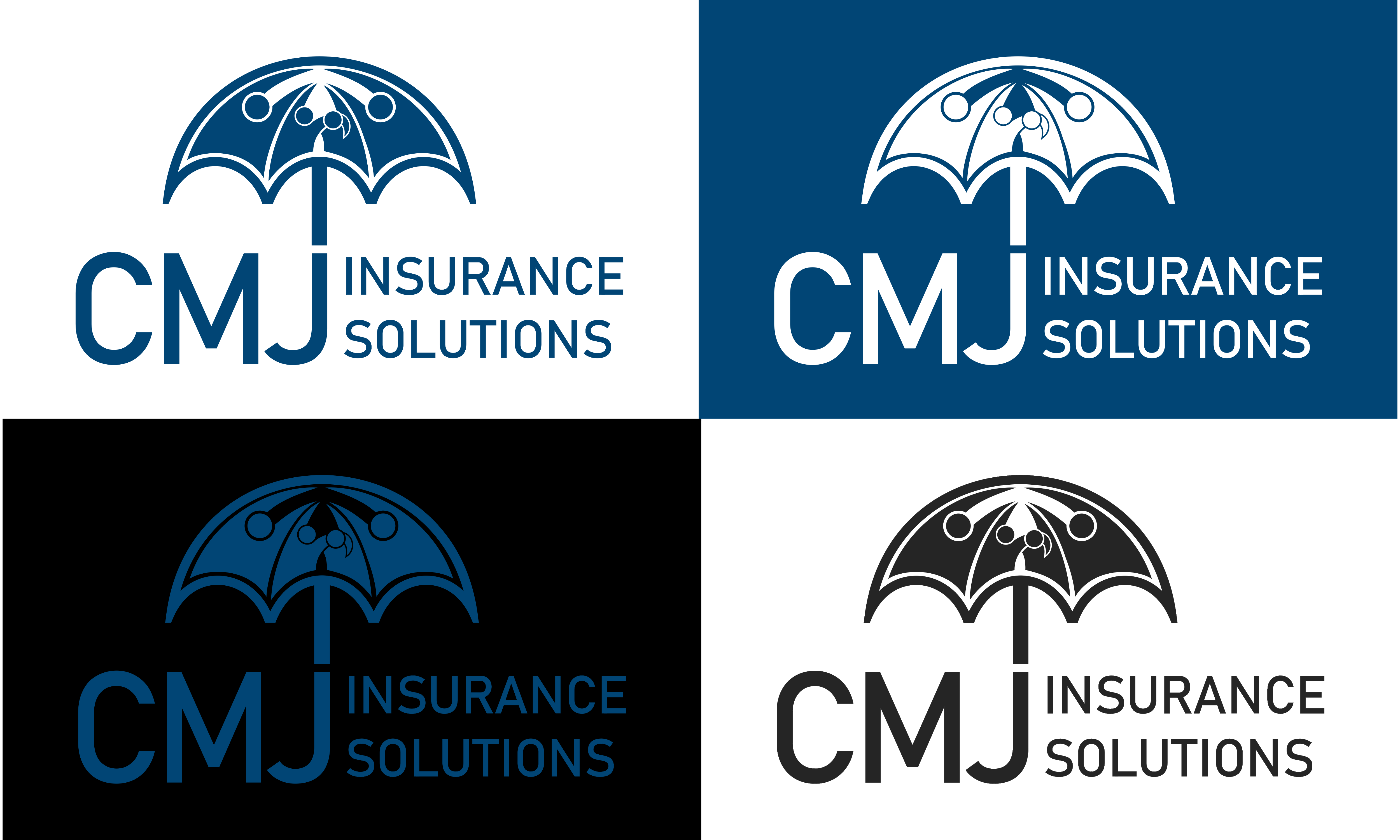 Diseño de Logo por GambarSERU para CMJ Insurance Solutions | Diseño #29974827
