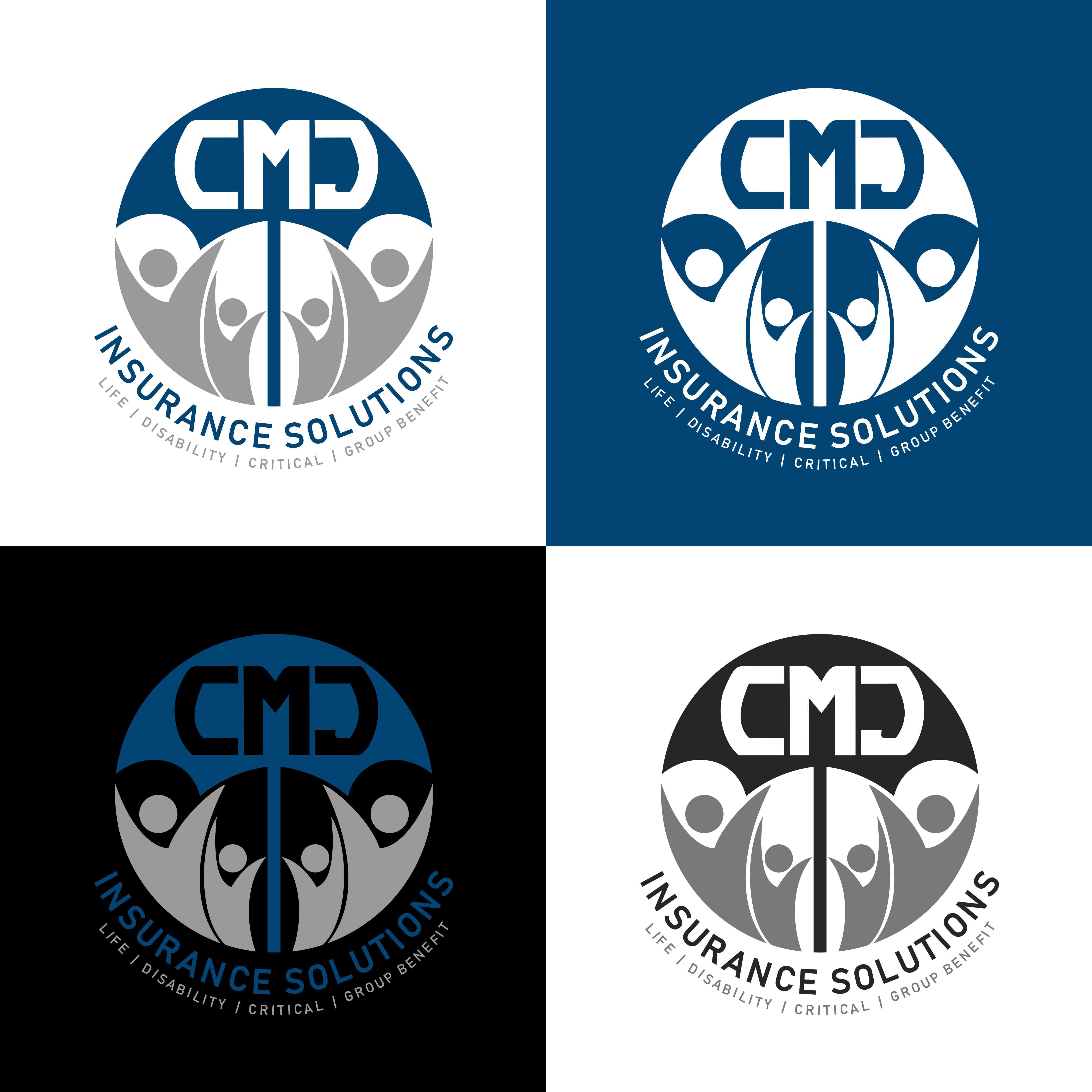 Diseño de Logo por GambarSERU para CMJ Insurance Solutions | Diseño #29975107