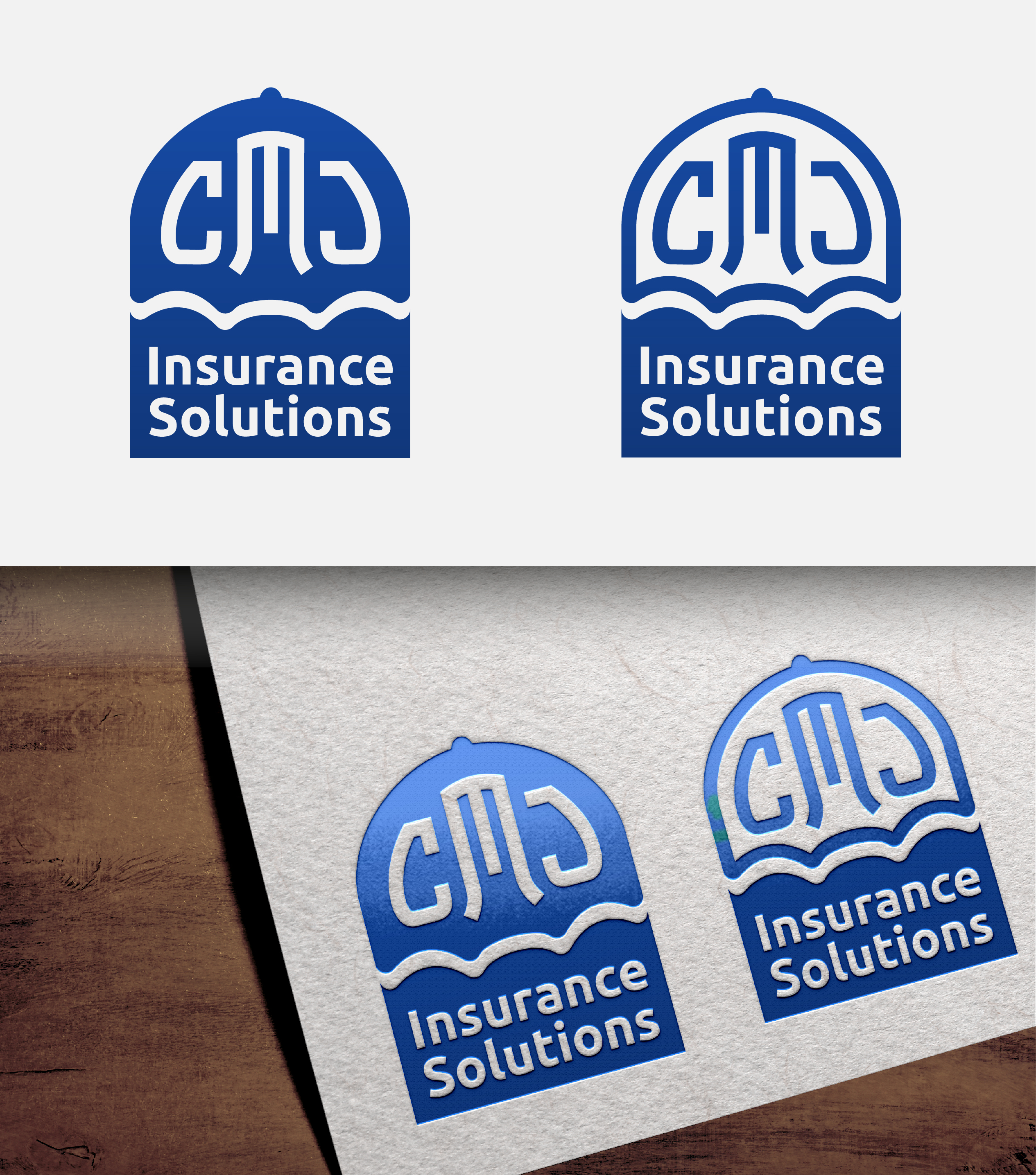 Diseño de Logo por ArskerDesign para CMJ Insurance Solutions | Diseño #29977999
