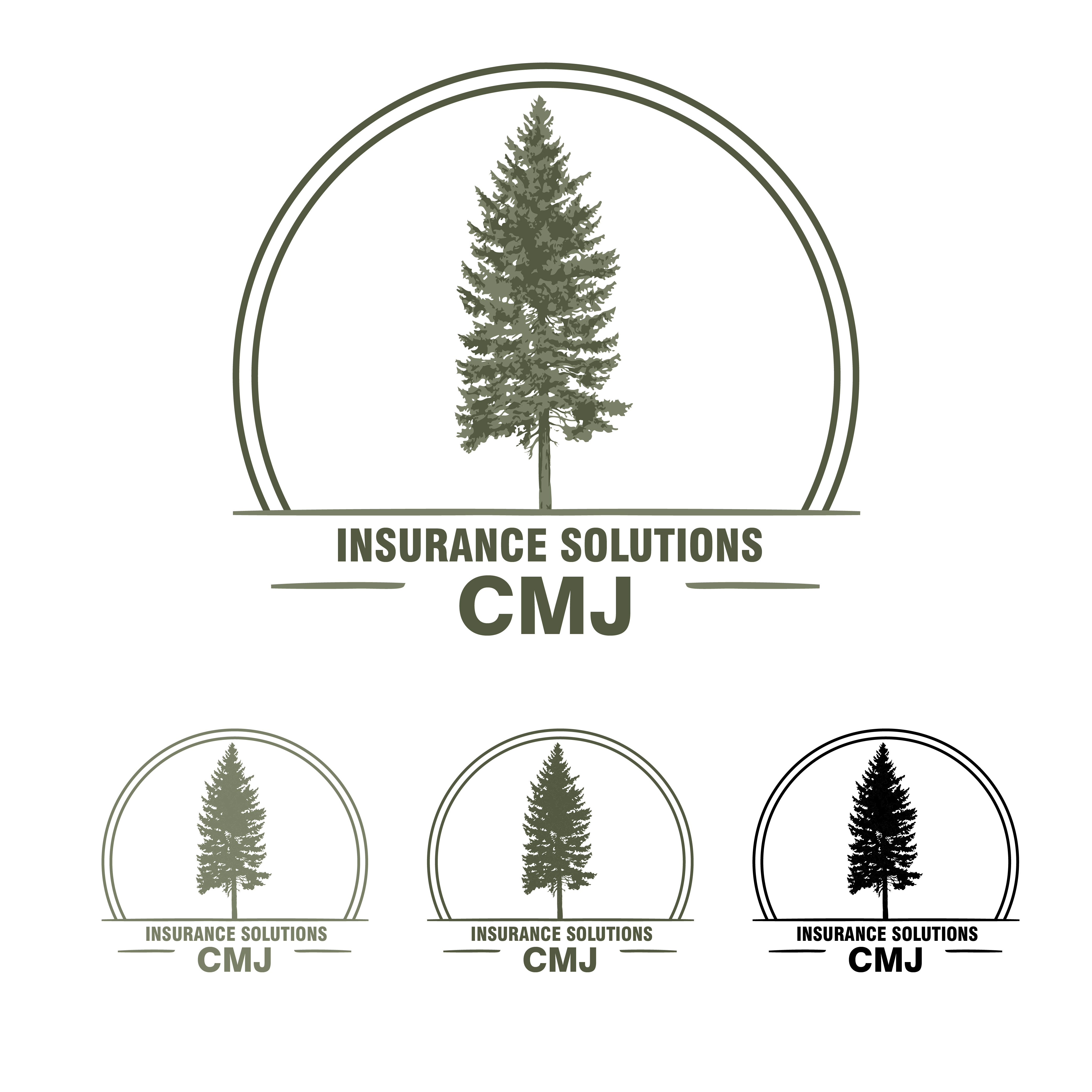 Diseño de Logo por Carolina Montoya para CMJ Insurance Solutions | Diseño #29981339