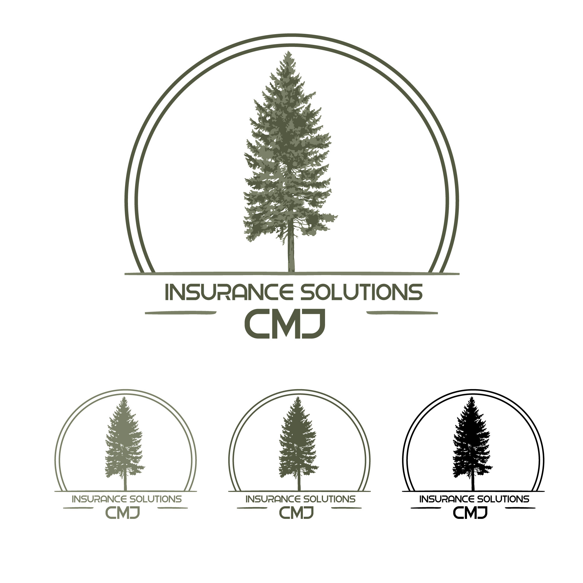 Logo Design by Carolina Montoya for CMJ Insurance Solutions | Design #29982101