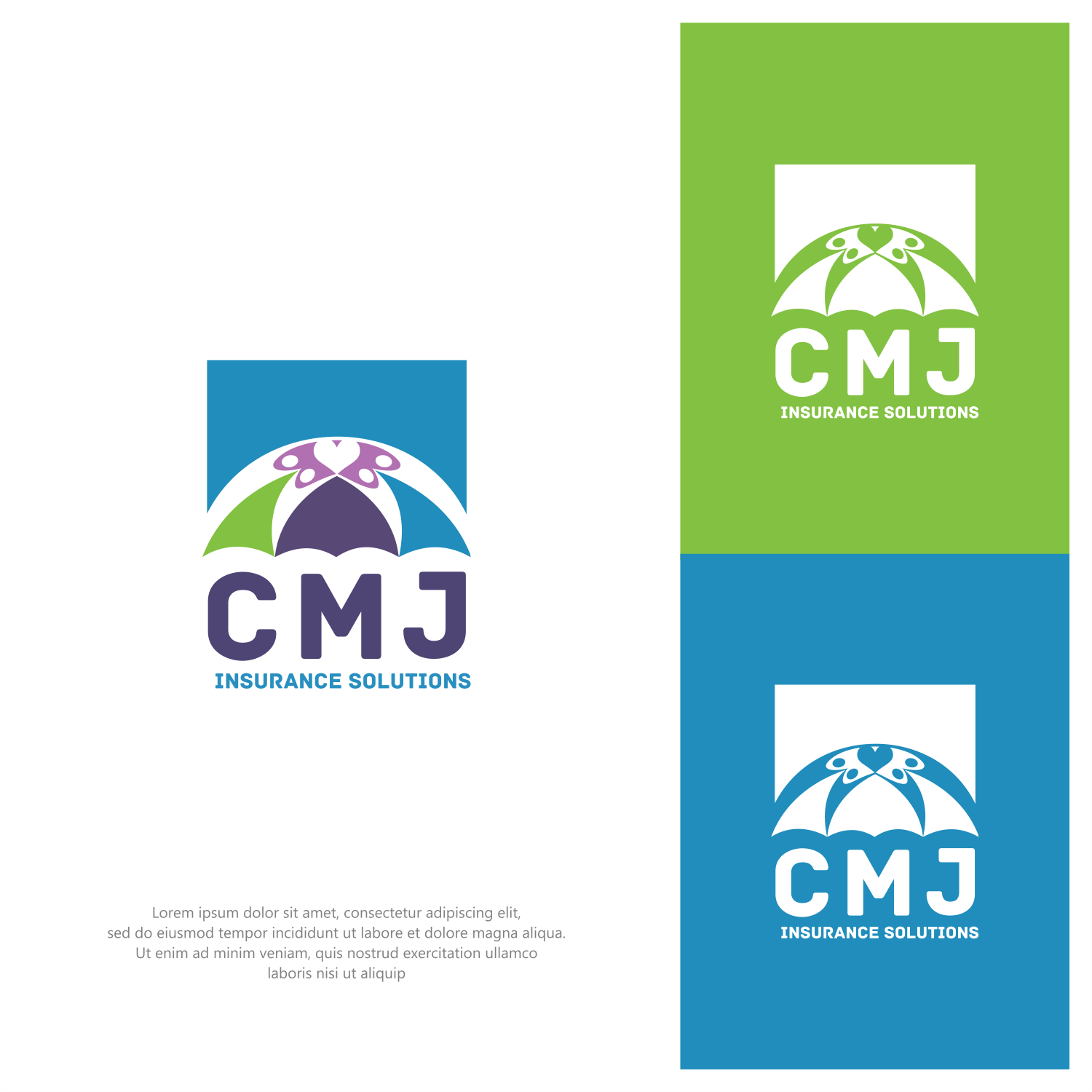 Logo Design by ThiagoB for CMJ Insurance Solutions | Design #29974929