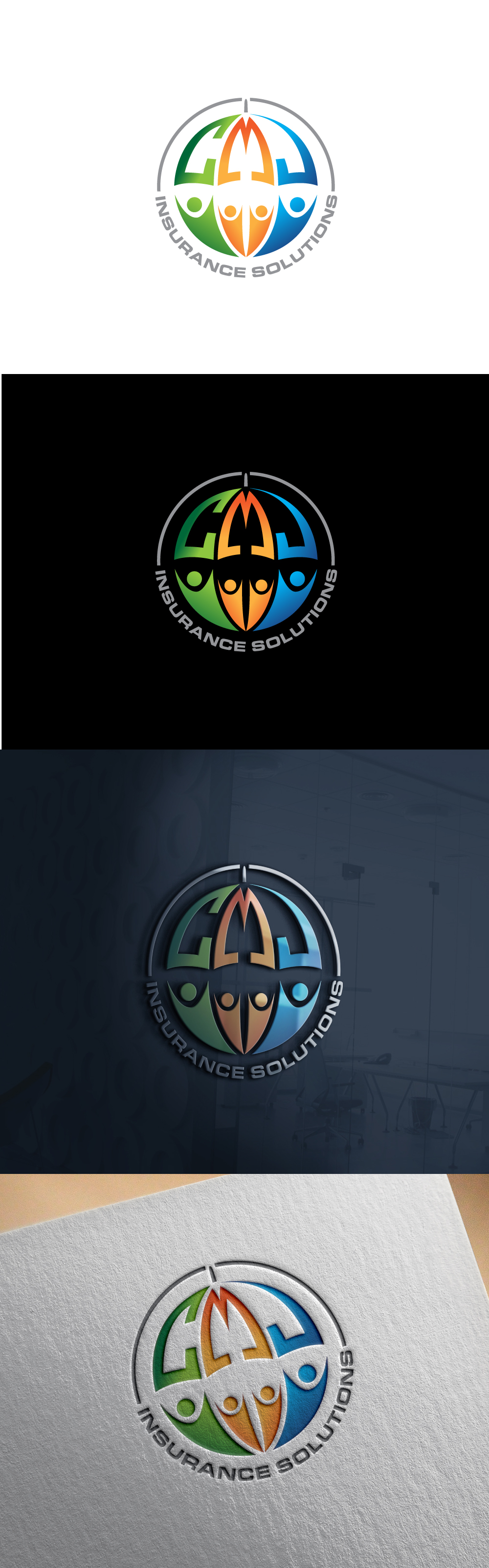 Diseño de Logo por designA78 para CMJ Insurance Solutions | Diseño #29975833