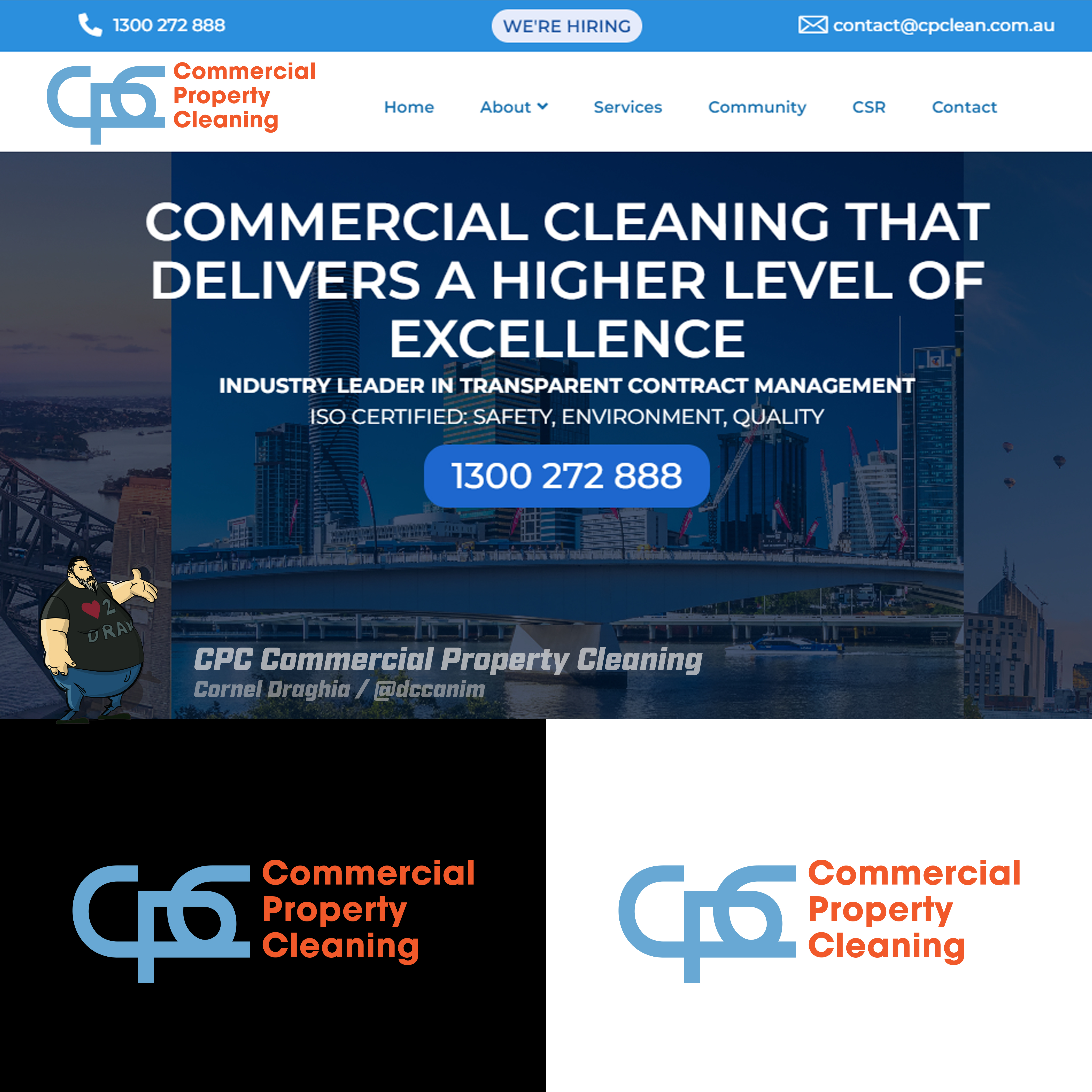Logo-Design von dccanim für Commercial Property Cleaning | Design #29978327