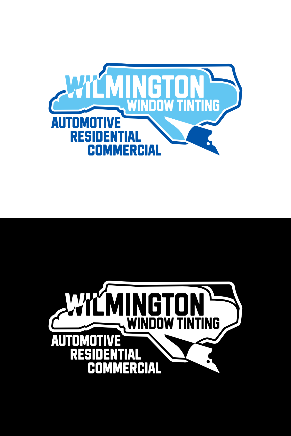 Logo Design by Clego for Wilmington window tinting | Design #30030080