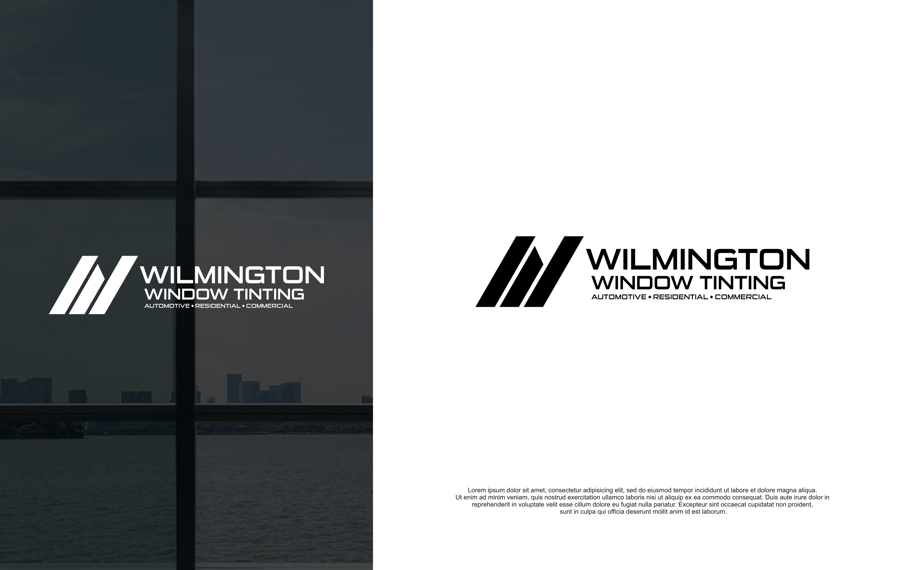 Logo Design by -sae- for Wilmington window tinting | Design #30003929