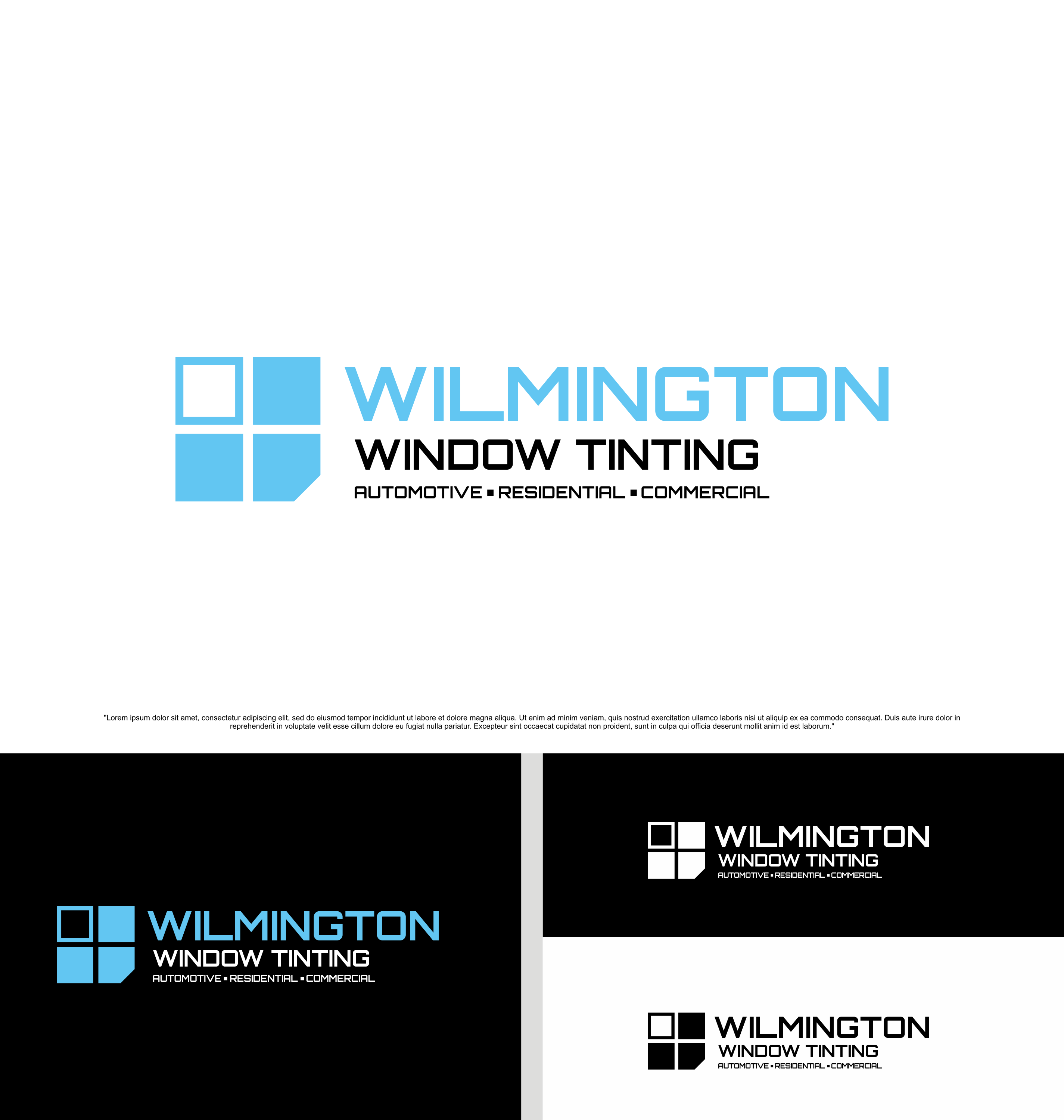 Diseño de Logo por saesean para Wilmington window tinting | Diseño #29999105