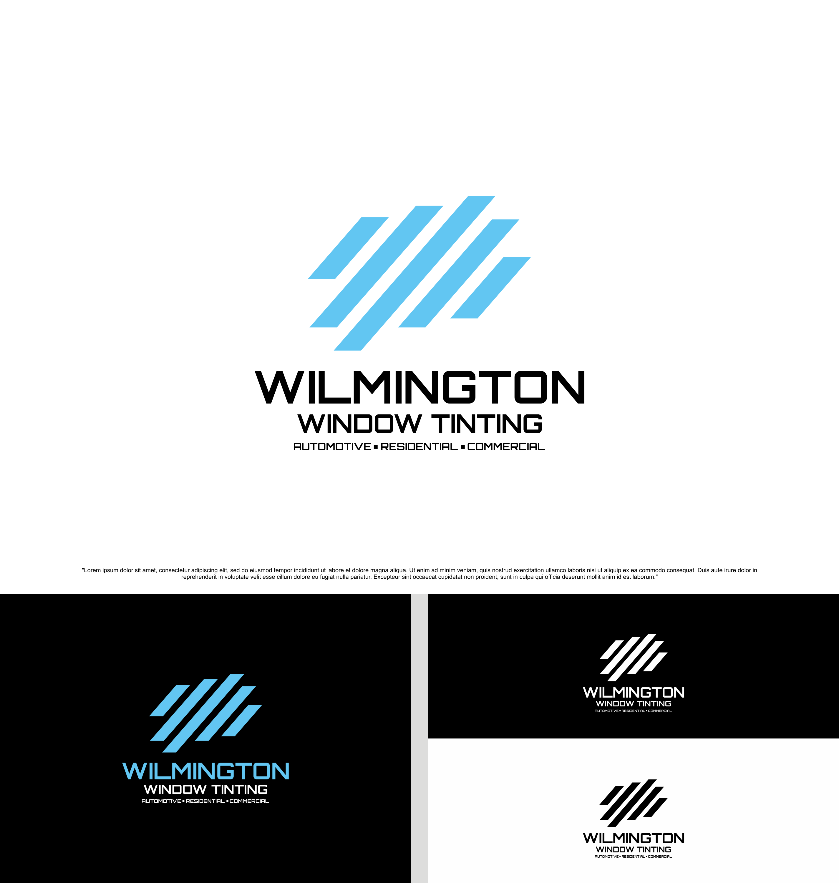 Logo Design by saesean for Wilmington window tinting | Design #30002474