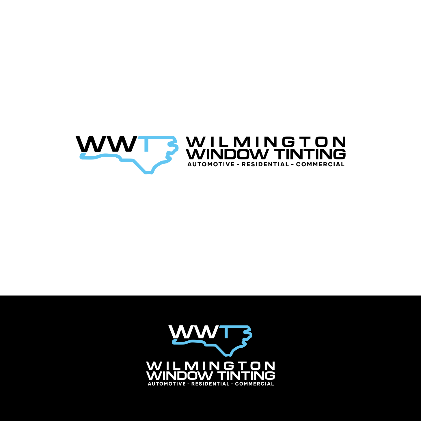 Logo Design by Arham Hidayat for Wilmington window tinting | Design #30017614