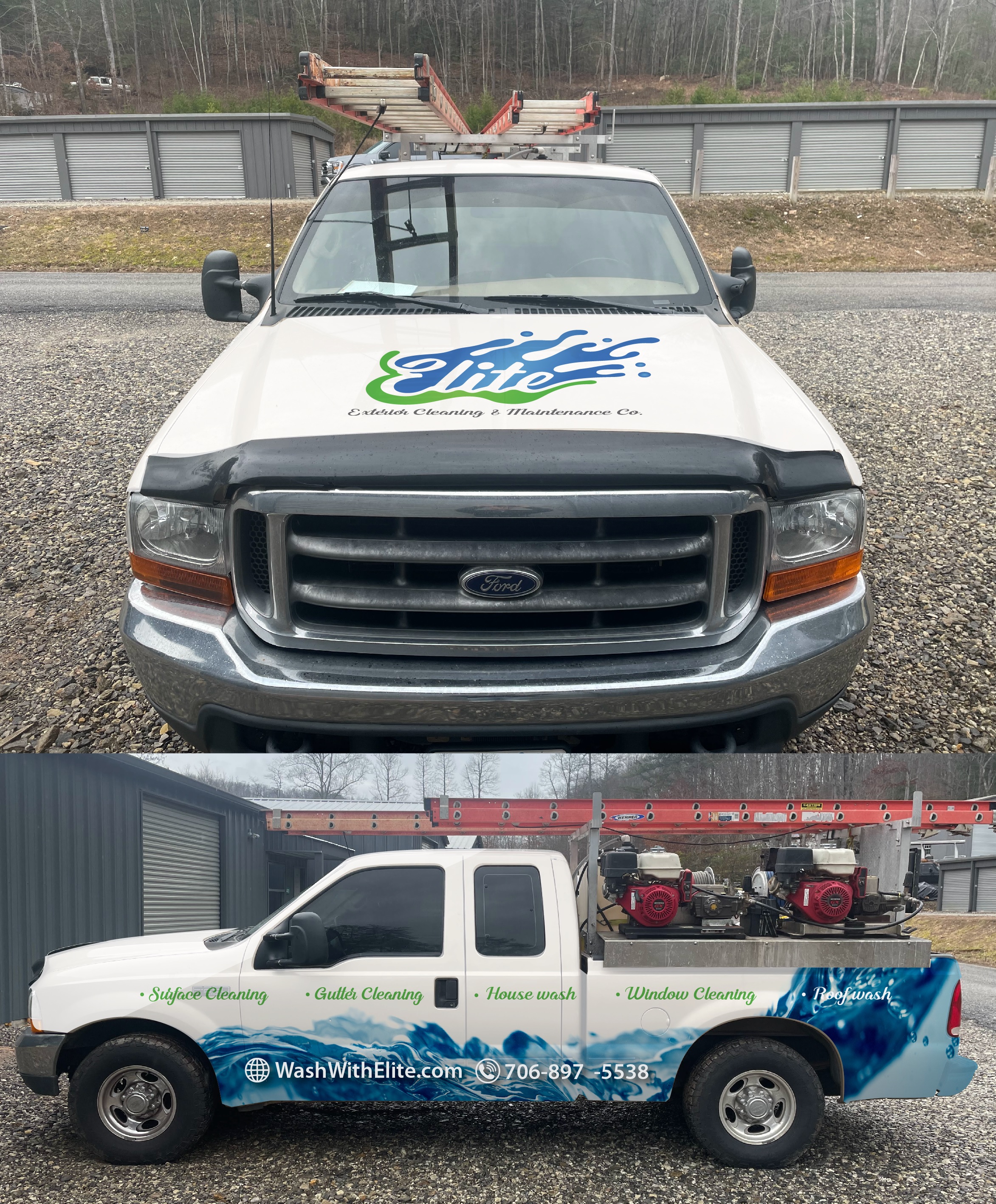 Car Wrap Design by Kira Graphics for Elite Exterior Cleaning & Maintenance Co. | Design #29982836