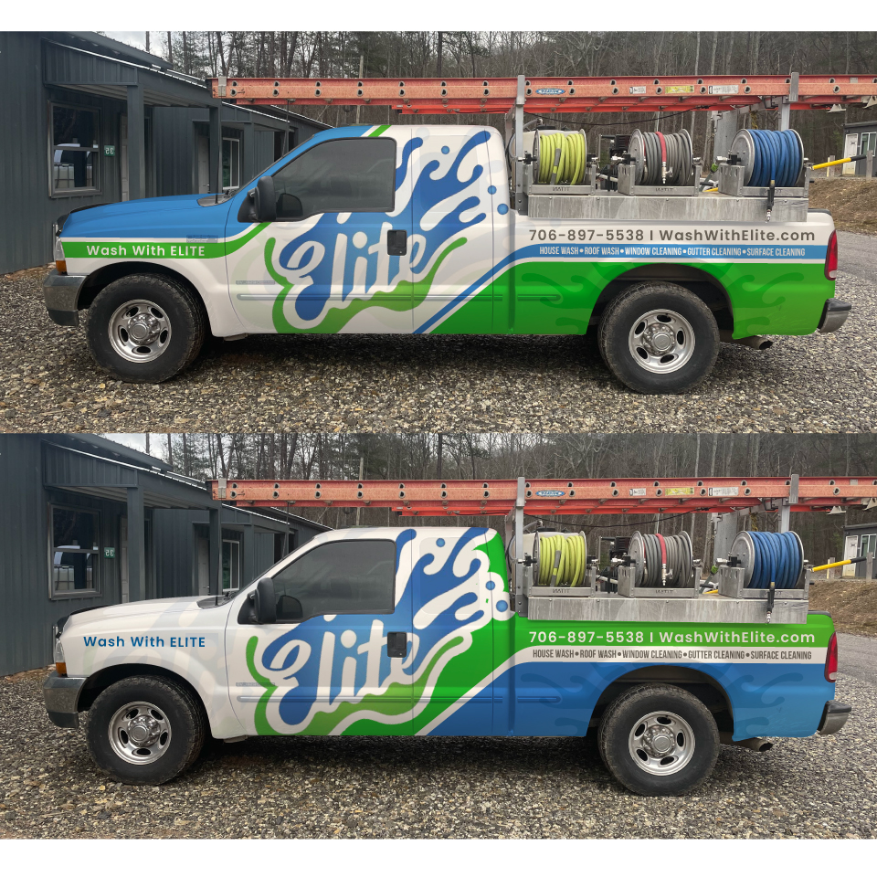Car Wrap Design by Yoga Tri for Elite Exterior Cleaning & Maintenance Co. | Design #29987991